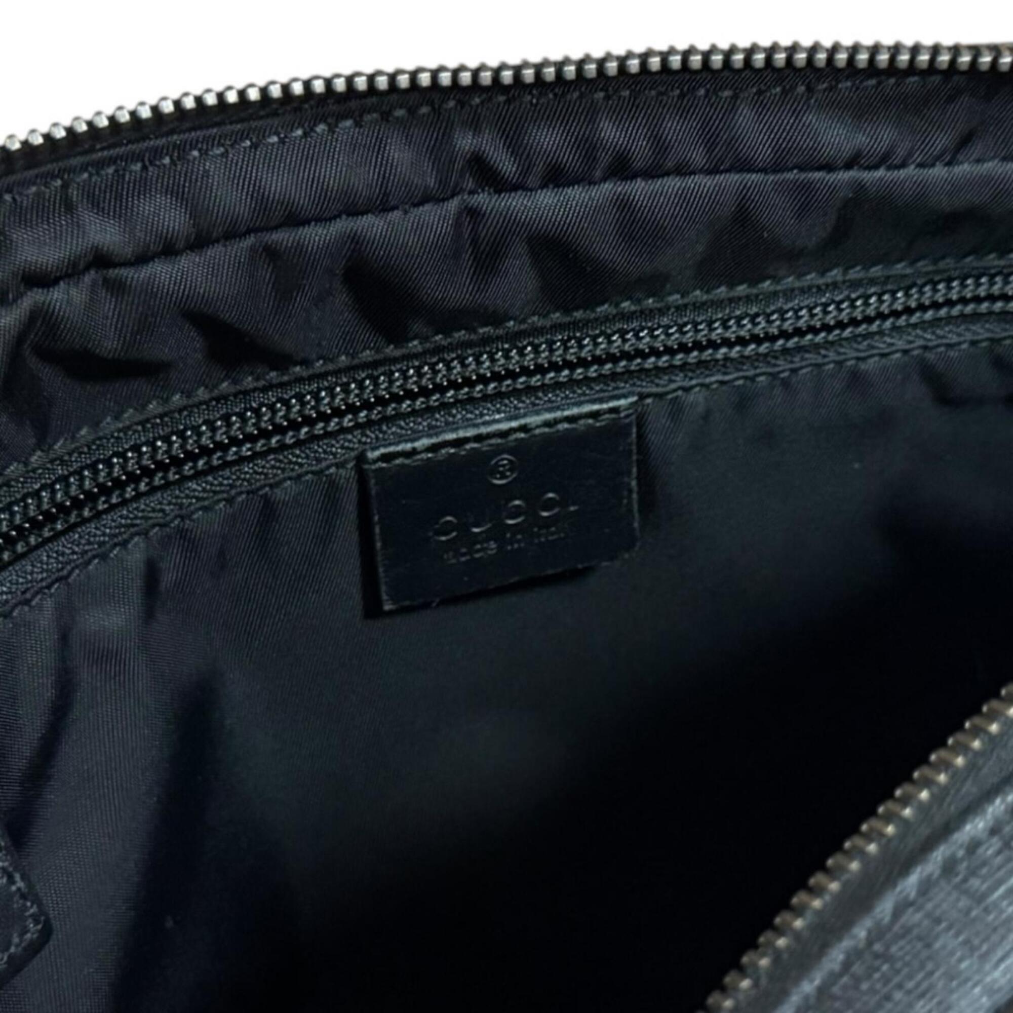 Gucci Black Gg Supreme Handbag (Pre-Owned)