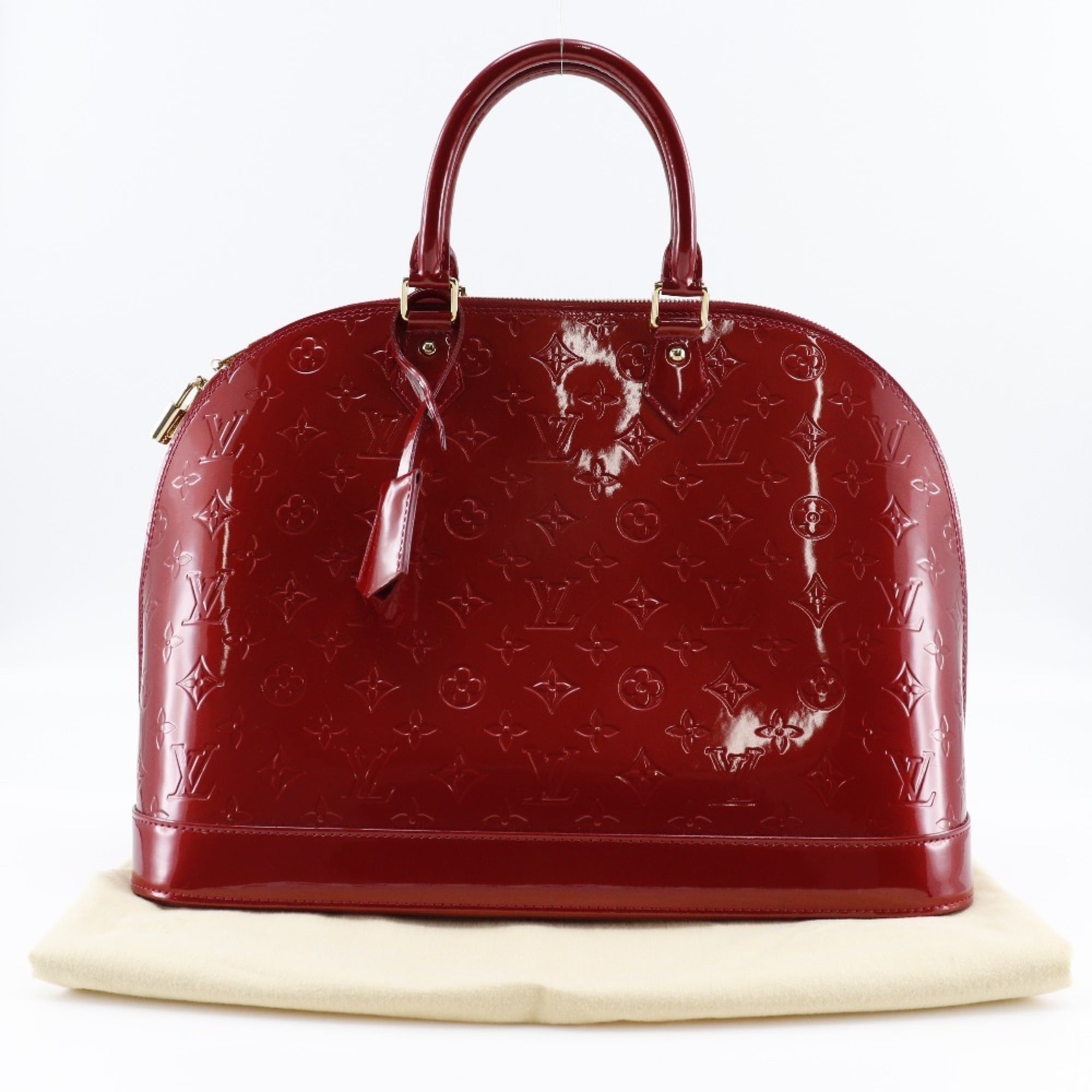 Louis Vuitton Pomme D'amour Red Color Vernis Handbag (Pre-Owned)
