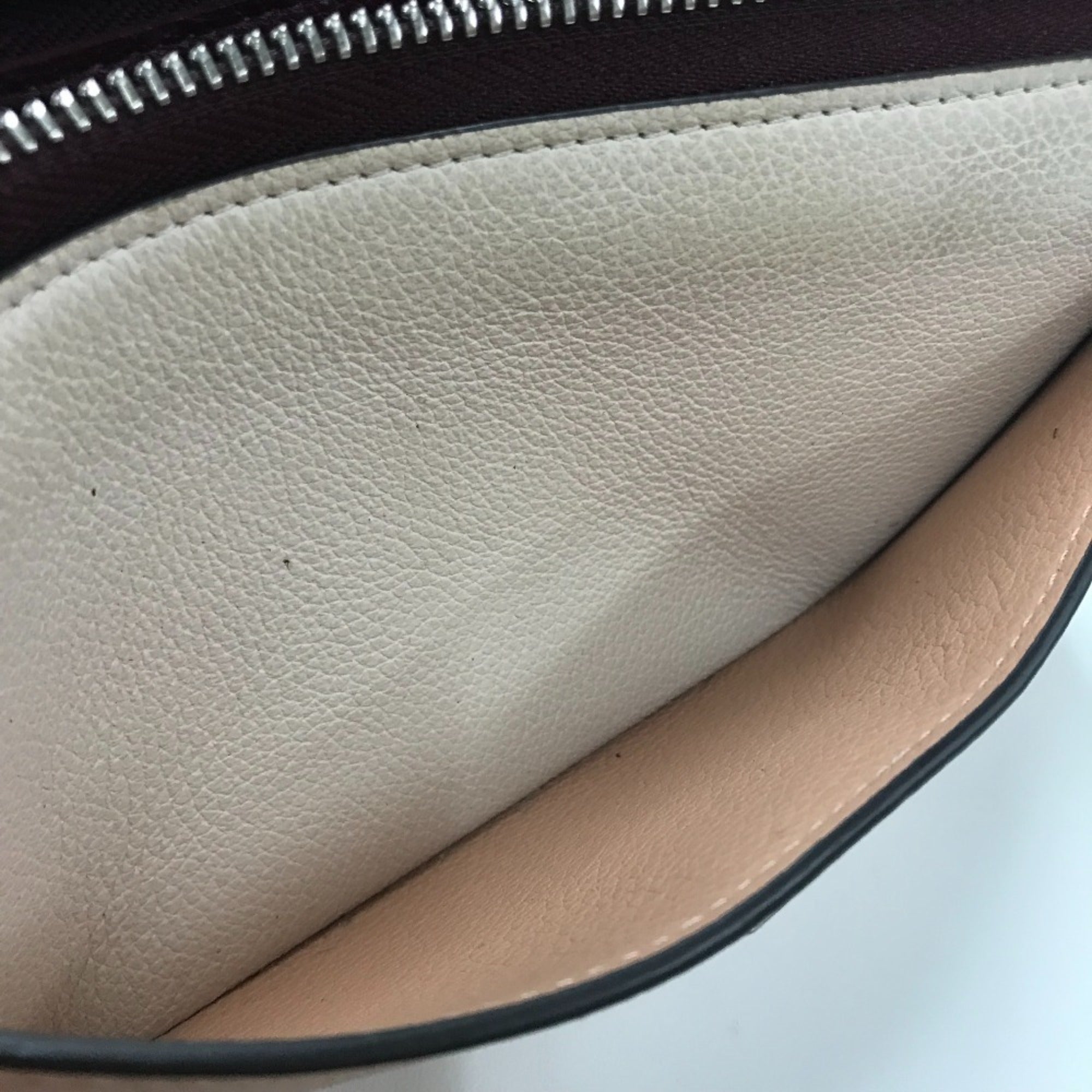 Louis Vuitton Beige Orange Leather Long Wallet (Bi-Fold) (Pre-Owned)