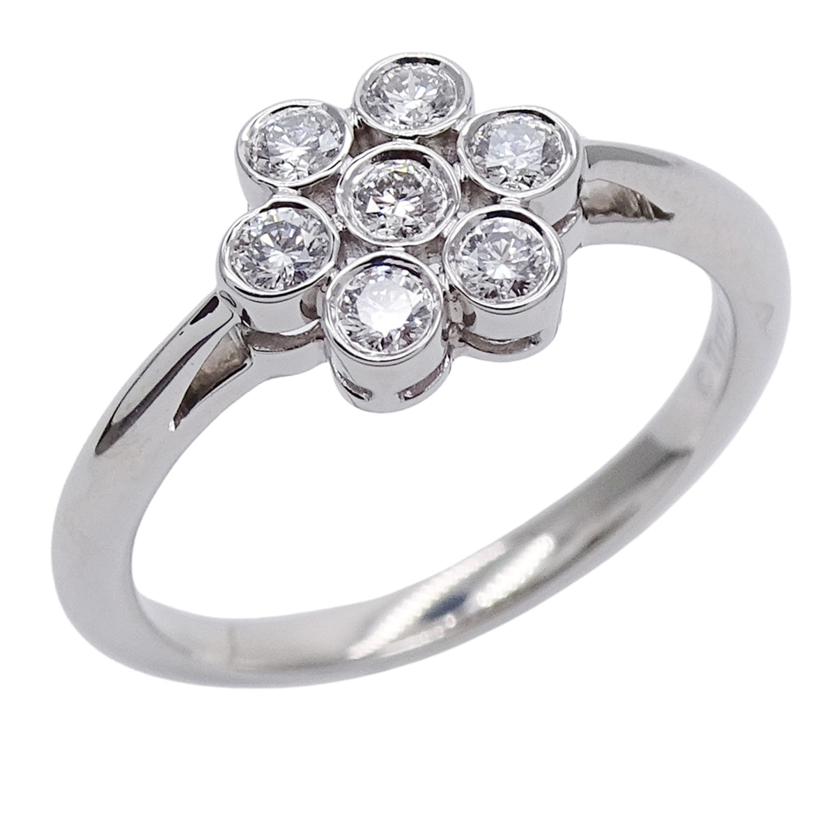 Tiffany Silver Platinum 950 Band Ring (Pre-Owned)