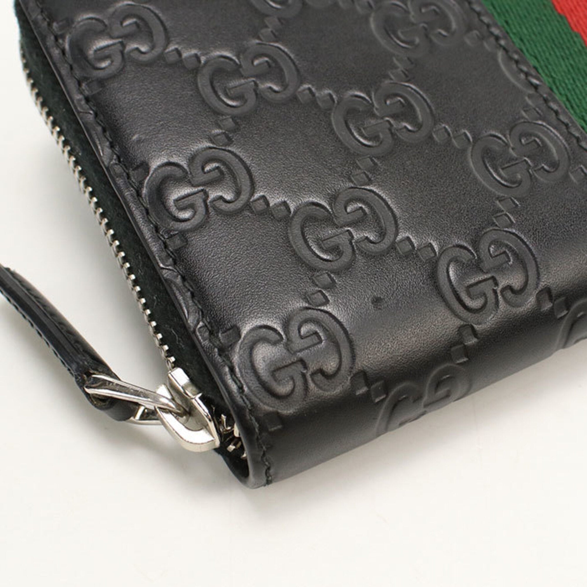 Gucci Black Leather Long Wallet (Bi-Fold) (Pre-Owned)