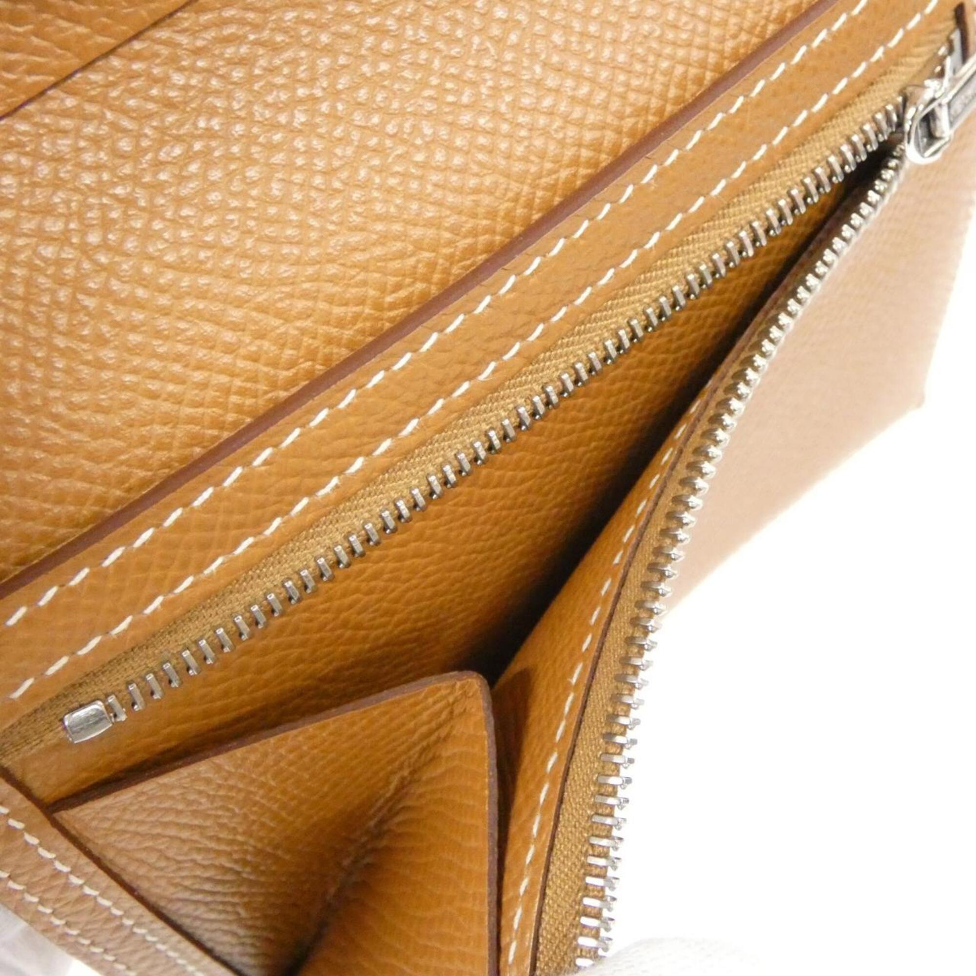 Hermes Bearn Gold Epsom Leather Wallet (Bi-Fold) (Pre-Owned)