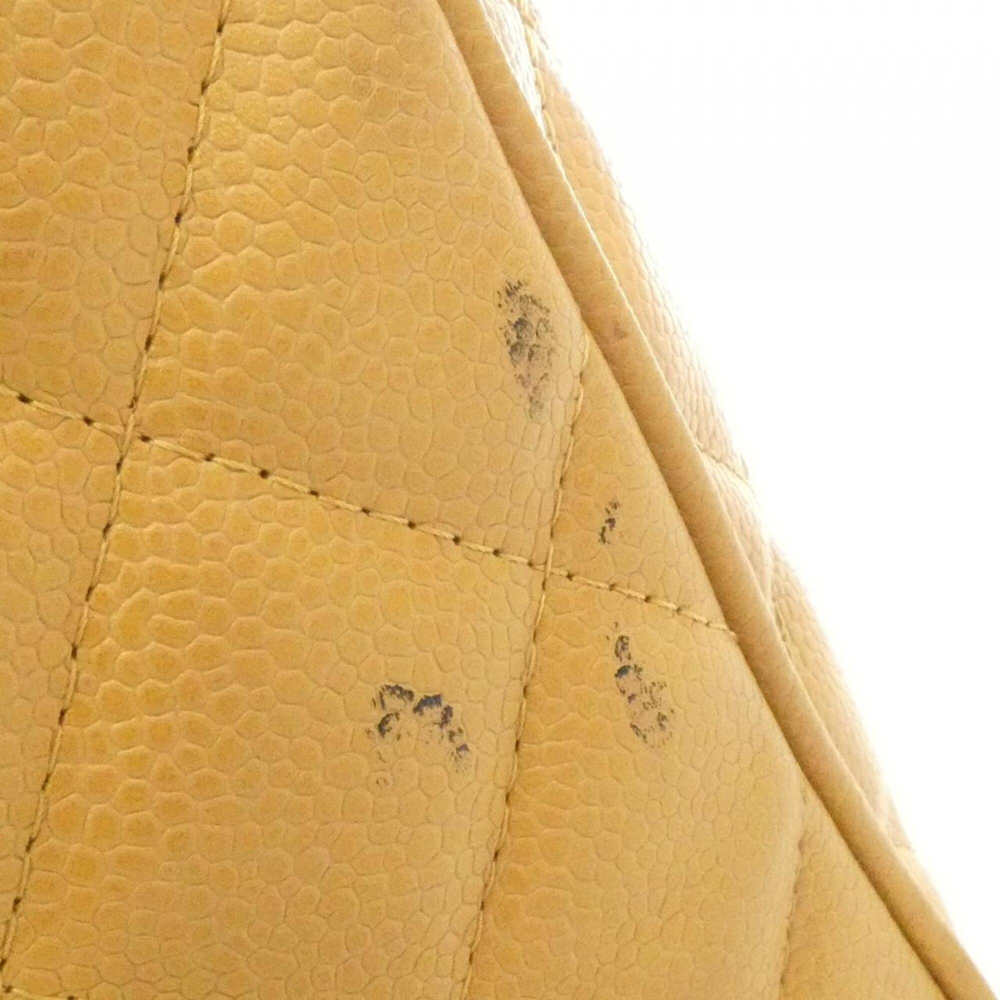 Chanel Beige Grained Calfskin Boston Bag (Pre-Owned)