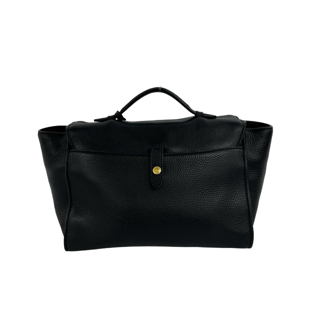 Prada Black Leather Boston Bag Handbag Shoulder Bag (Pre-Owned)