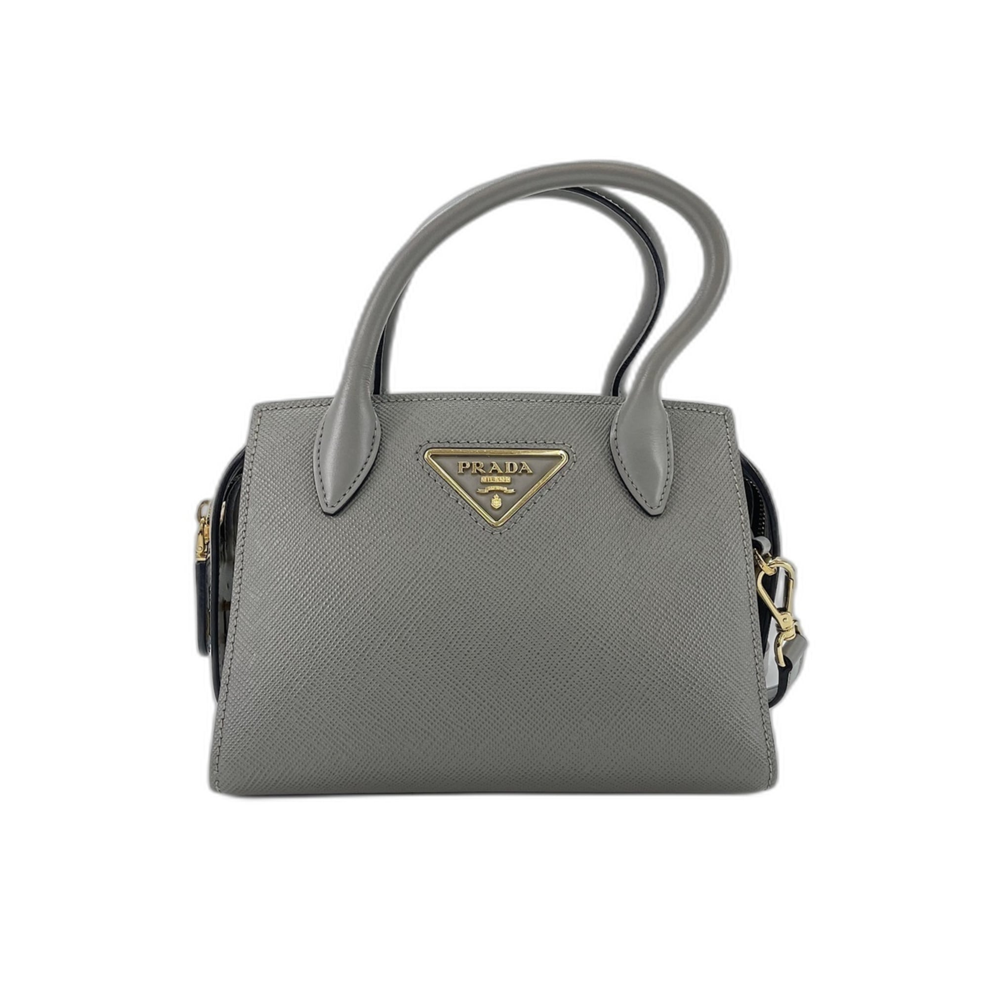 Prada Gray Shoulder Bag (Pre-Owned)