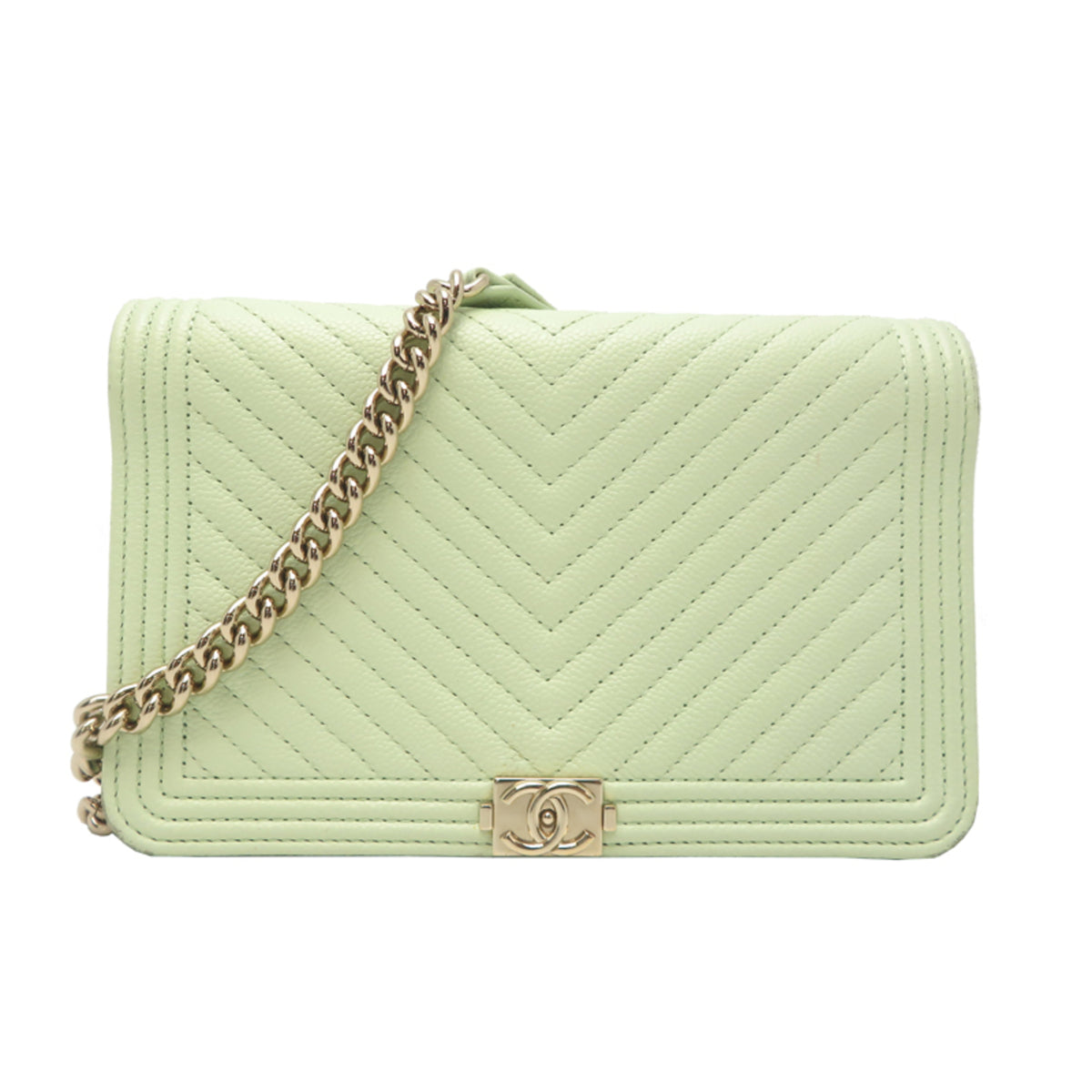 Chanel Grained Calfskin Shoulder Bag (Pre-Owned)