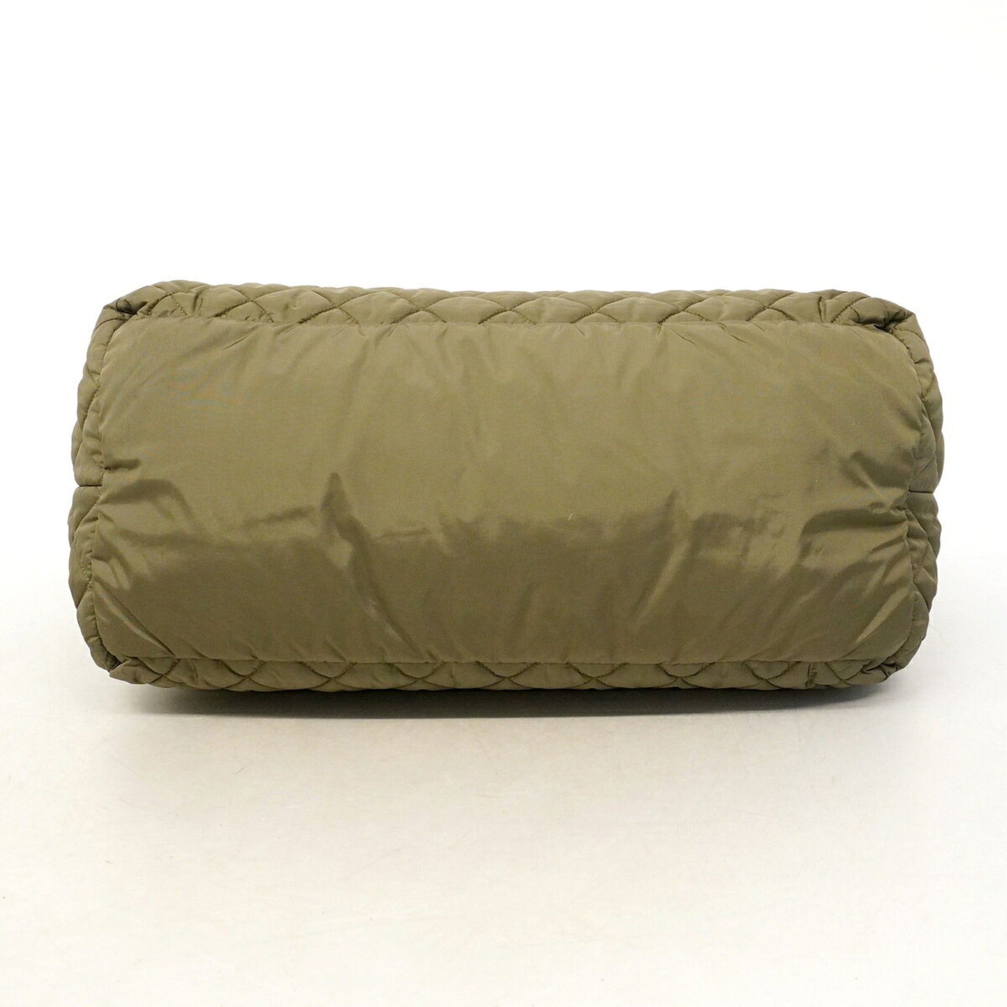 Chanel Khaki Nylon Handbag (Pre-Owned)
