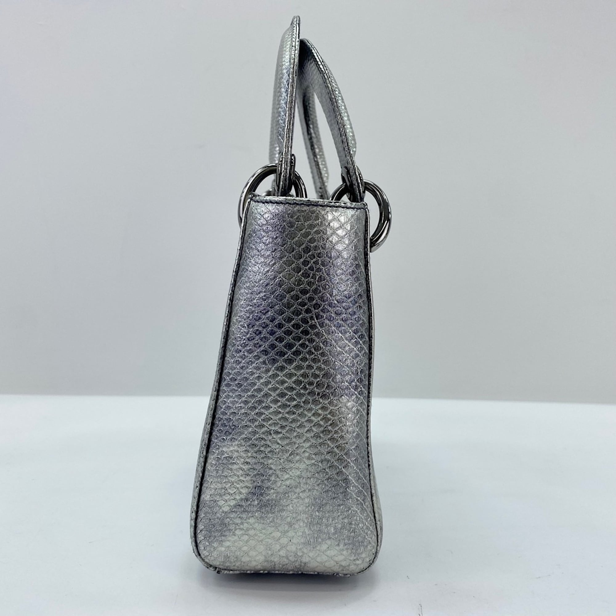 Christian Dior Silver Handbag Shoulder Bag (Pre-Owned)