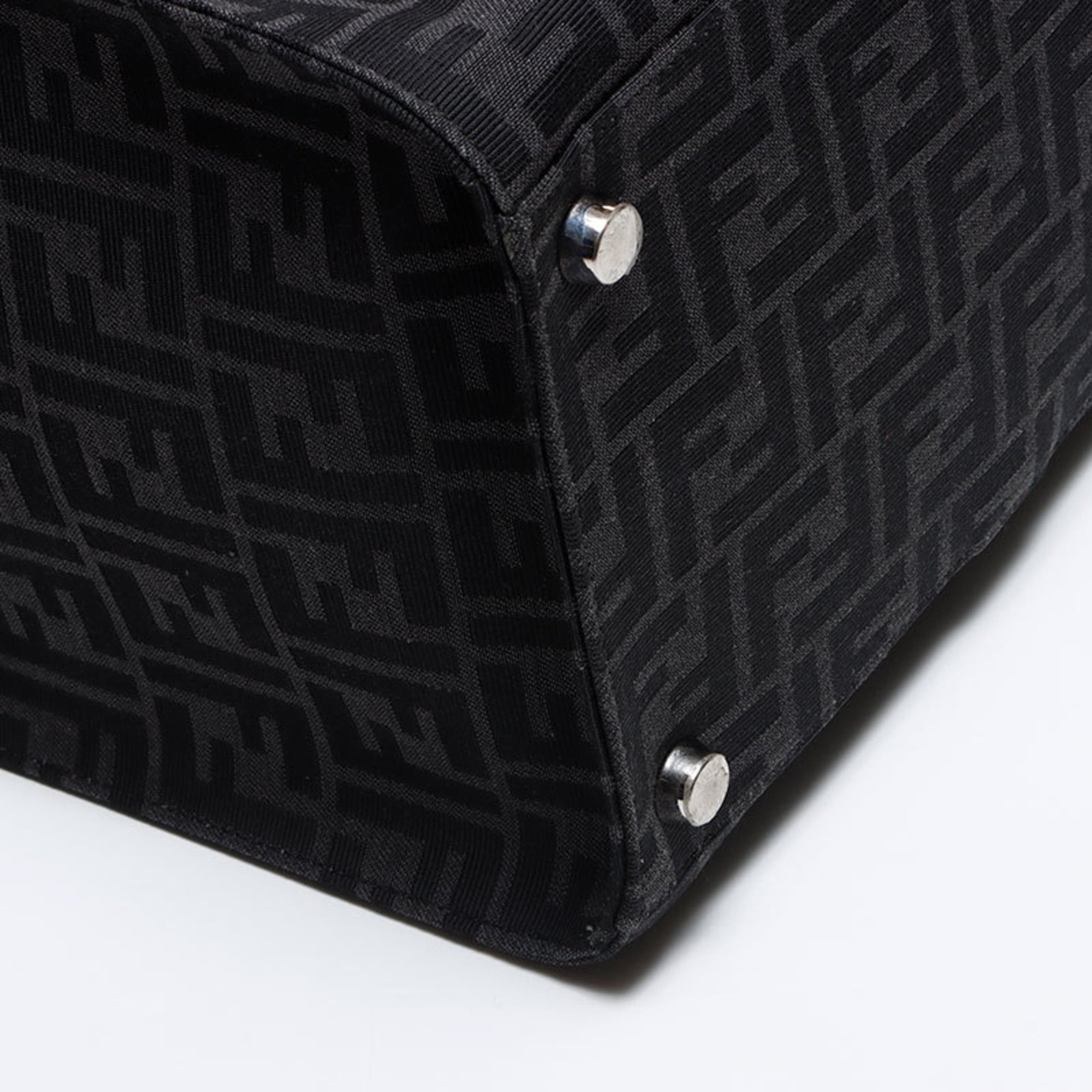 Fendi Black Leather Tote Bag (Pre-Owned)