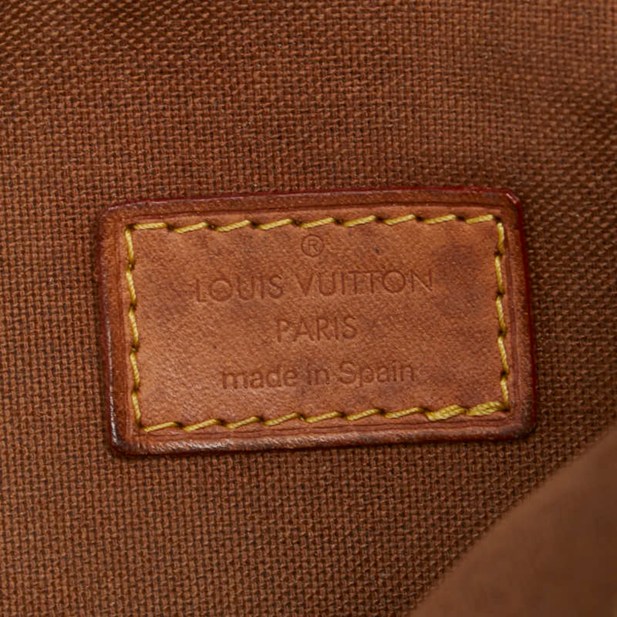 Louis Vuitton Monogram Brown Pvc Leather Sling Bag (Pre-Owned)