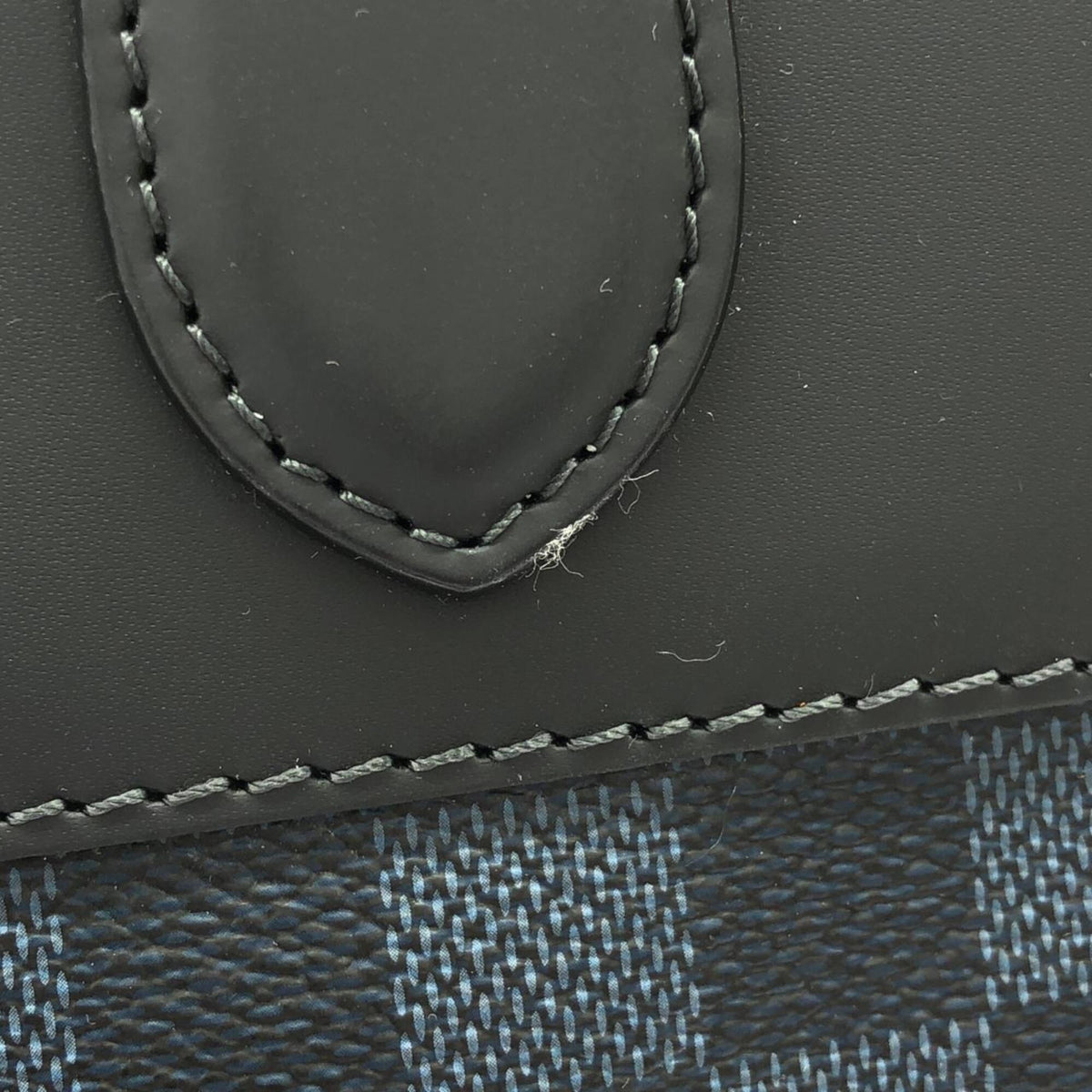 Louis Vuitton Black Cobalt Coated Canvas Handbag (Pre-Owned)