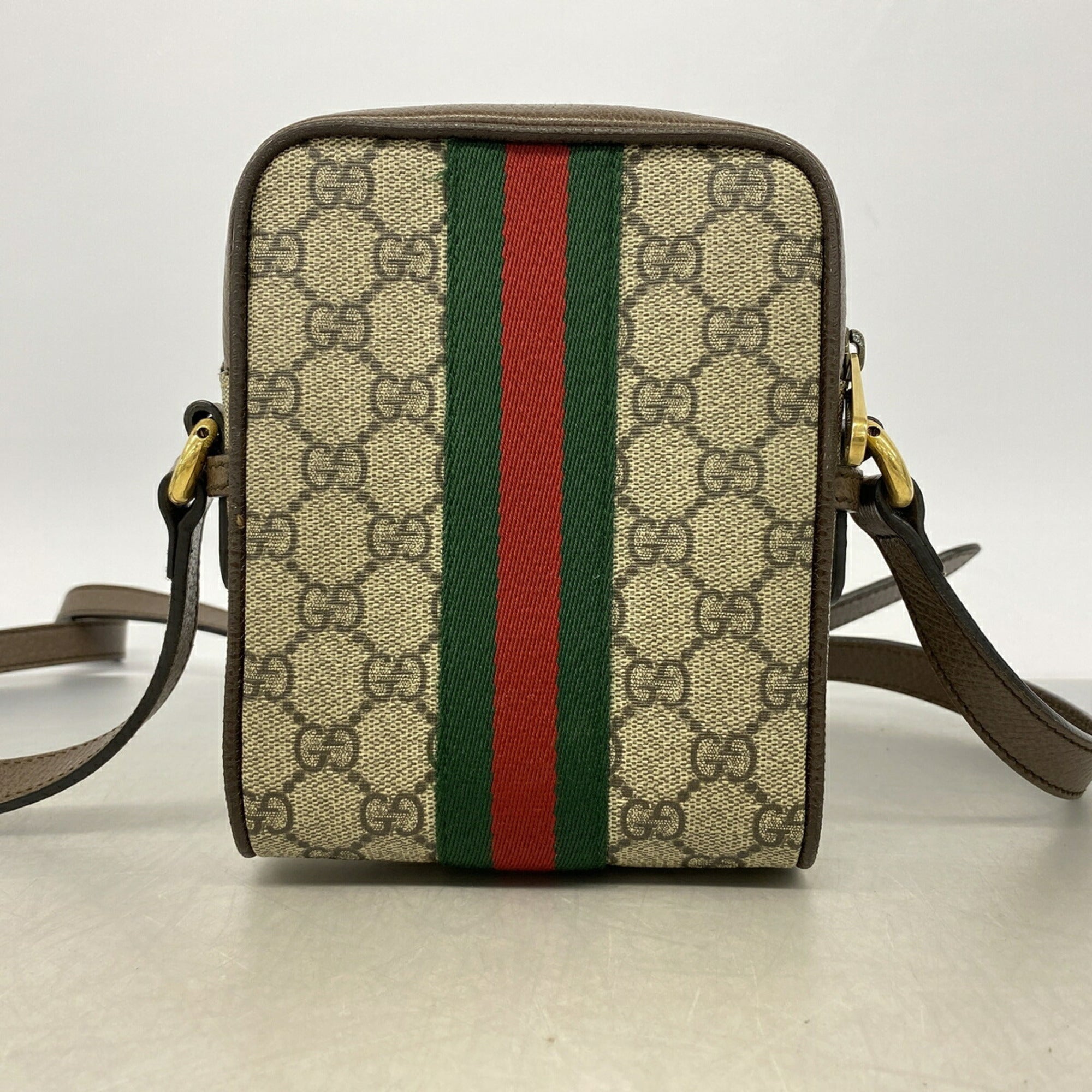 Gucci Brown Pvc Shoulder Bag (Pre-Owned)