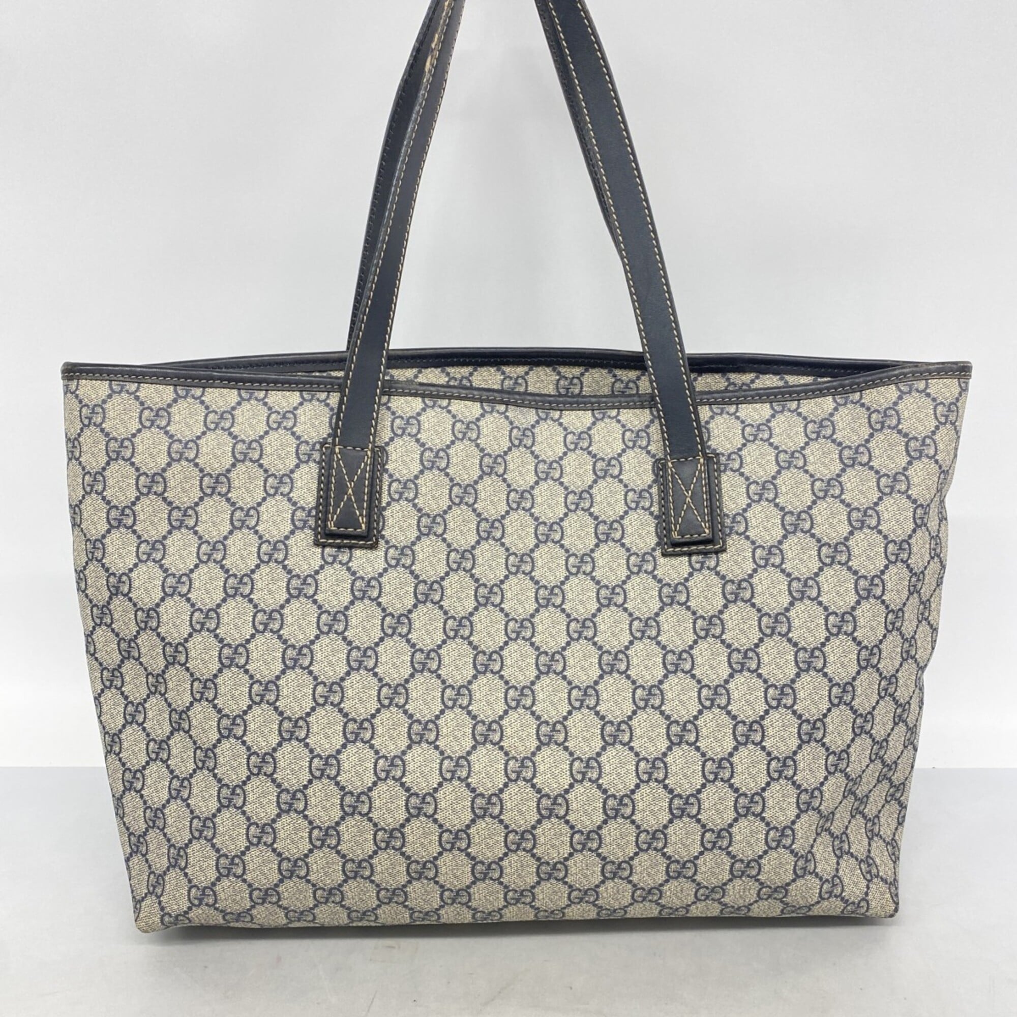 Gucci Navy Pvc Tote Bag (Pre-Owned)