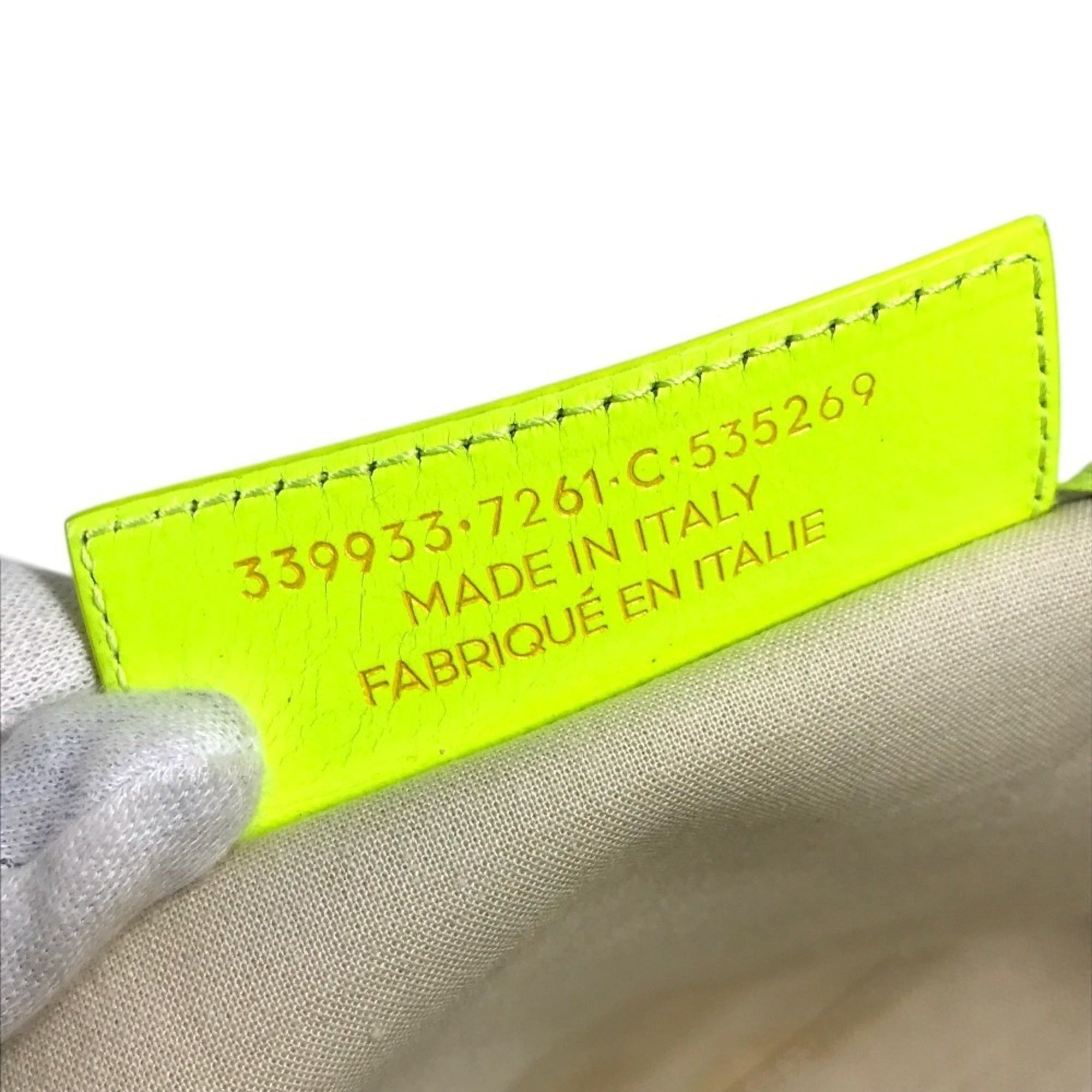 Balenciaga White Yellow Leather Canvas Handbag Tote Bag (Pre-Owned)