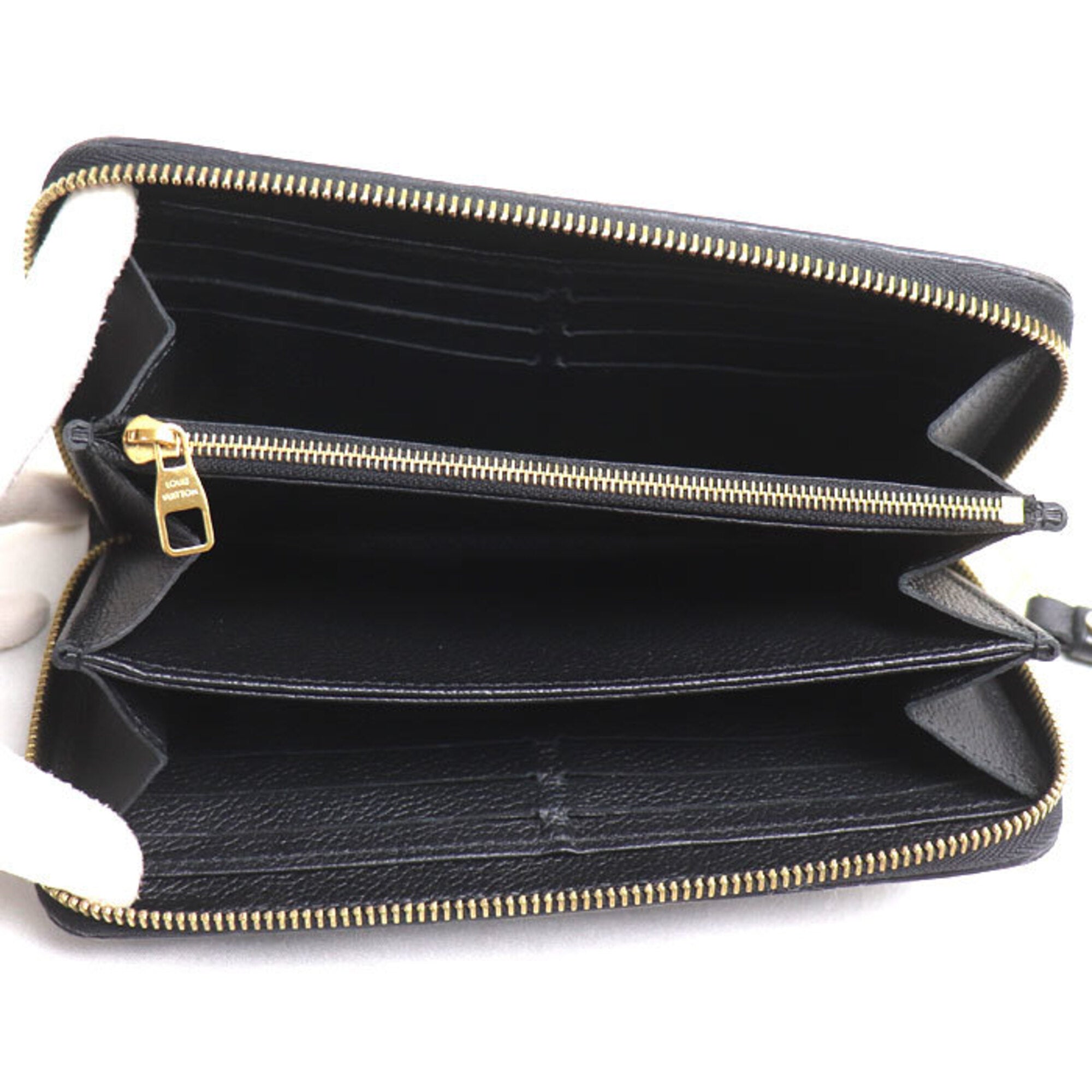 Louis Vuitton Black Monogram Empreinte Long Wallet (Bi-Fold) (Pre-Owned)