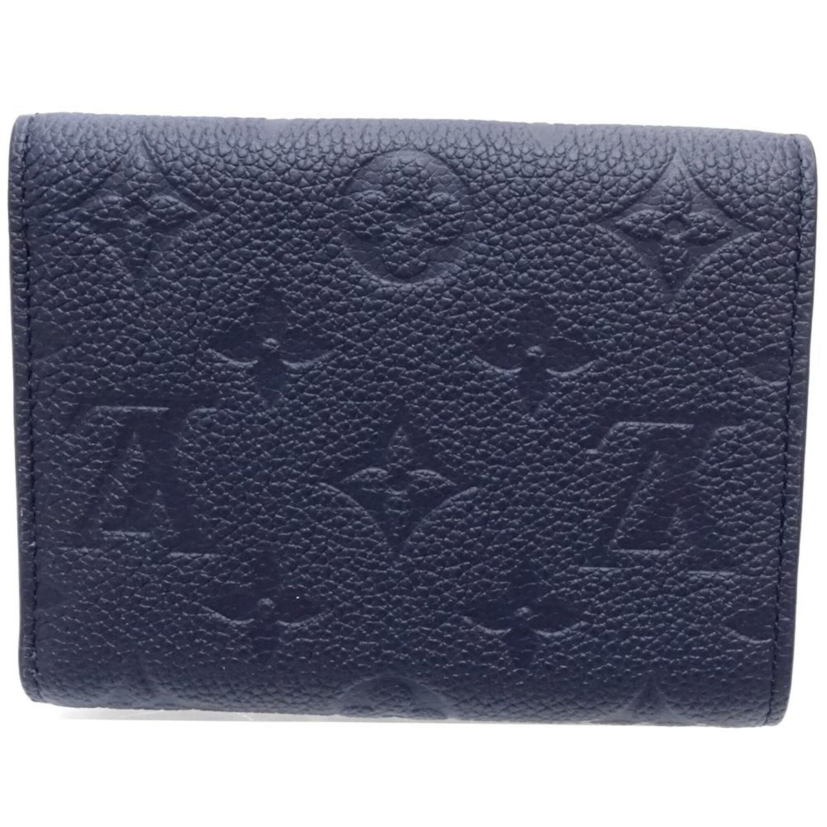 Louis Vuitton Monogram Empreinte Navy Monogram Empreinte Wallet (Tri-Fold) (Pre-Owned)