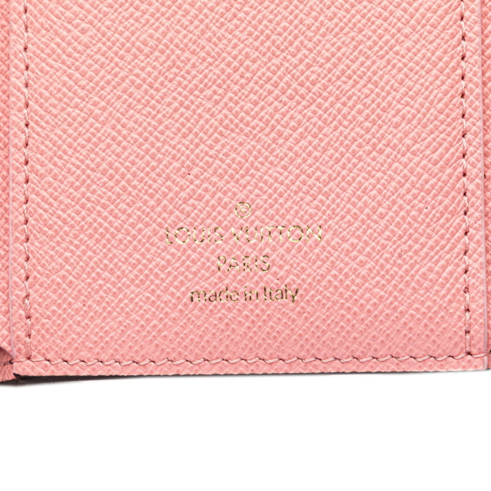 Louis Vuitton Brown Rose Ballerine Pvc Leather Wallet (Tri-Fold) (Pre-Owned)