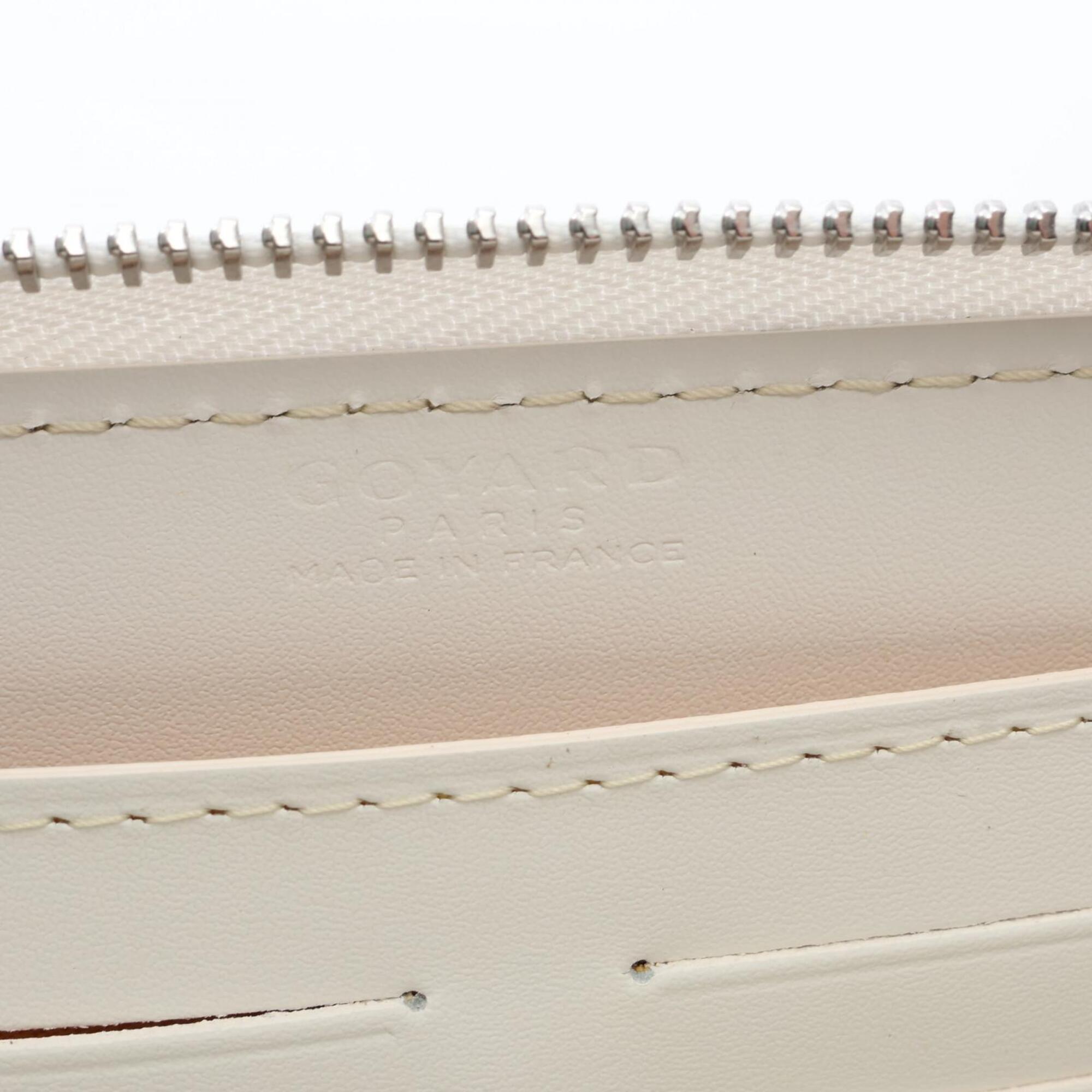 Goyard Gray White Coated Canvas Leather Long Wallet (Bi-Fold) (Pre-Owned)