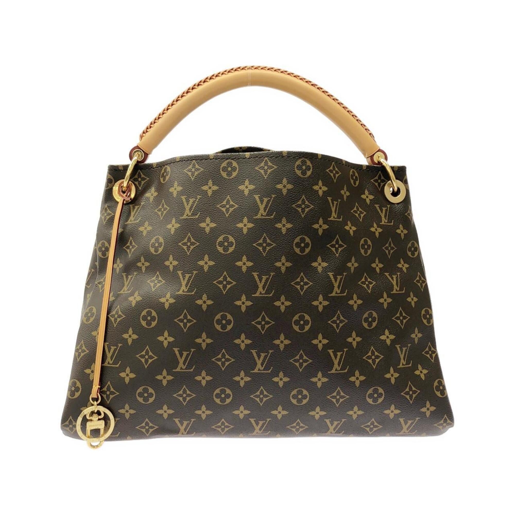 Louis Vuitton Marron Coated Canvas Shoulder Bag (Pre-Owned)