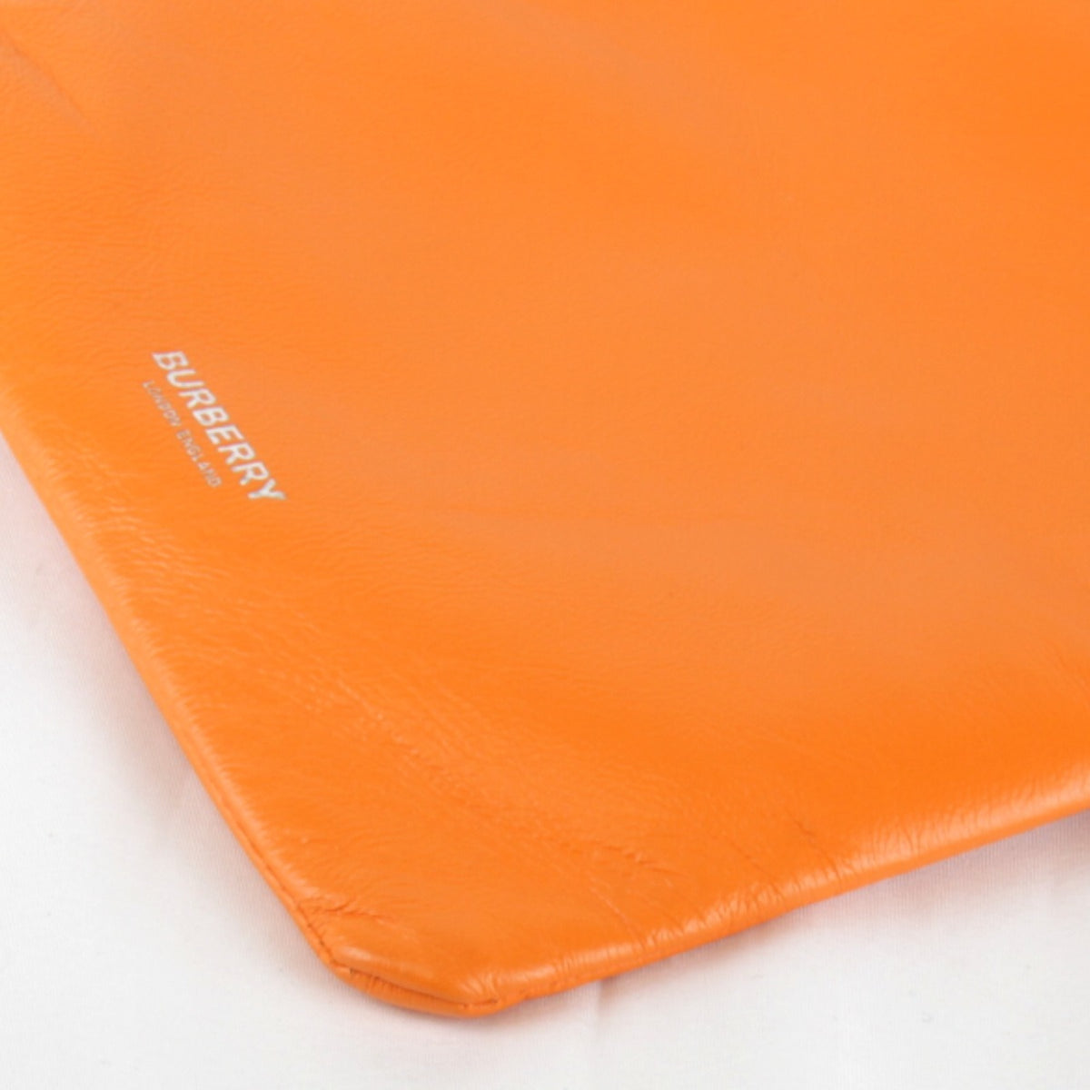 Burberry Orange Leather Shoulder Bag (Pre-Owned)