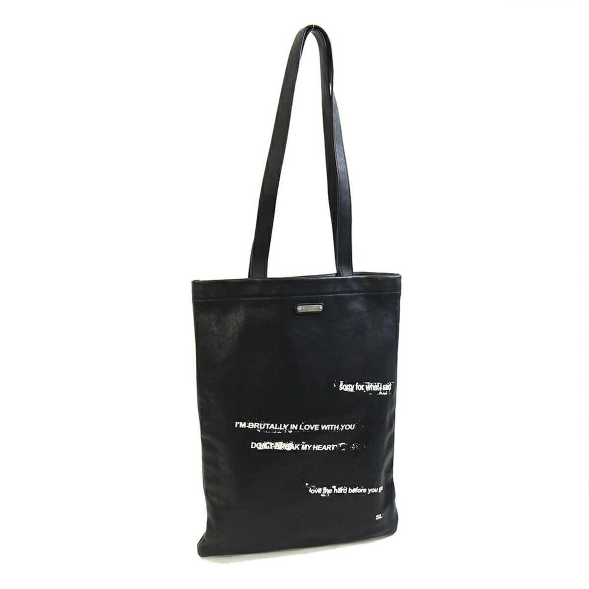 Saint Laurent Black Leather Tote Bag (Pre-Owned)