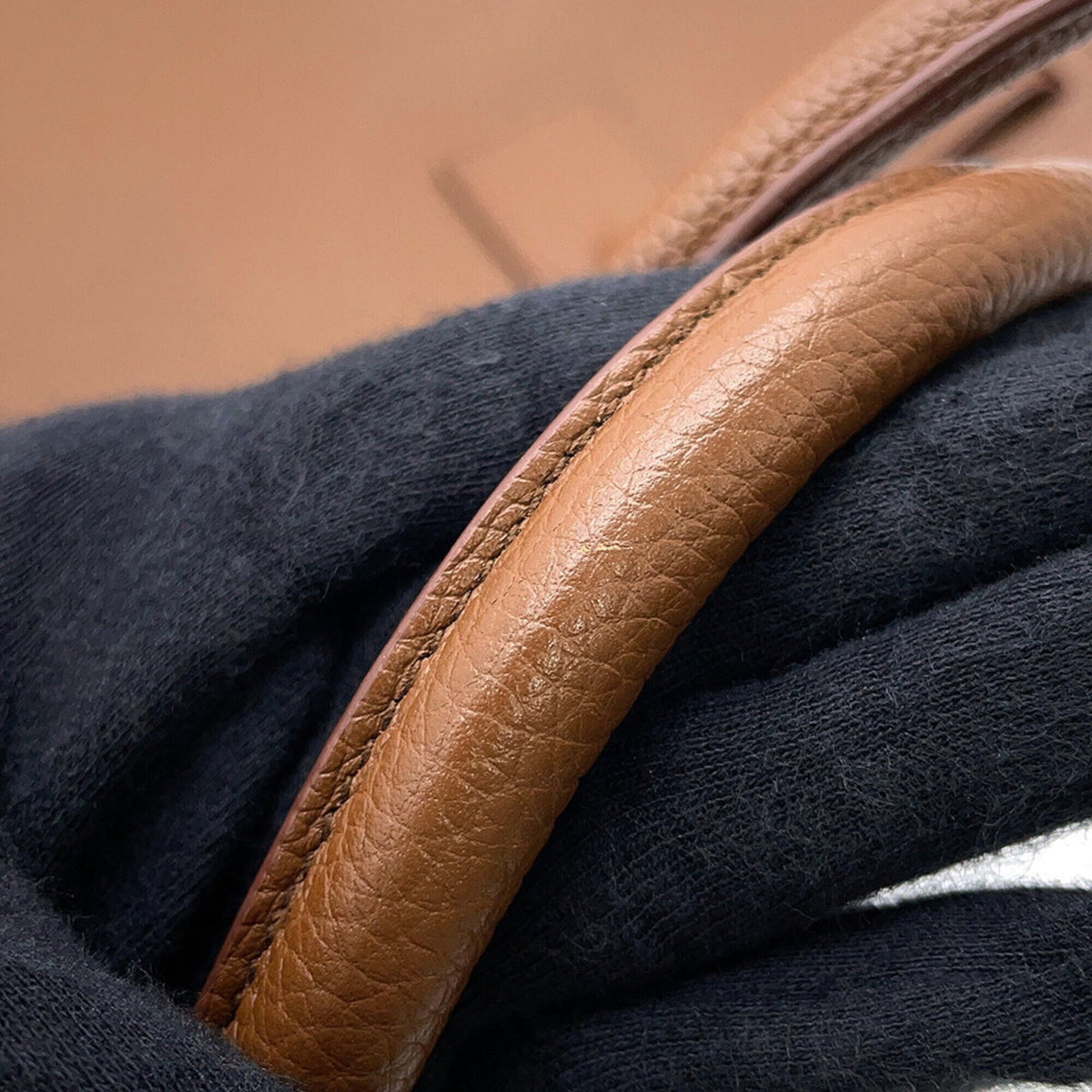 Saint Laurent Brown Leather Handbag Tote Bag (Pre-Owned)