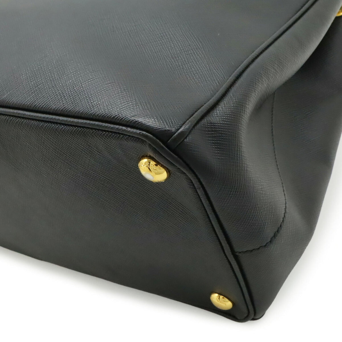 Prada Black Nero Leather Handbag Tote Bag (Pre-Owned)