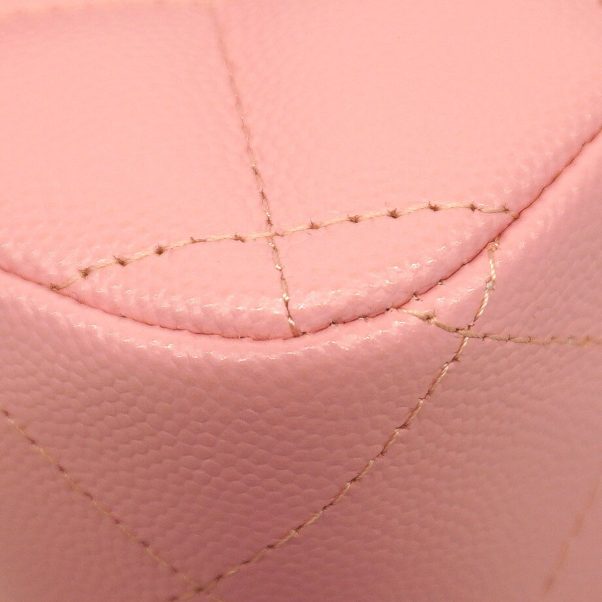 Chanel Pink Grained Calfskin Shoulder Bag (Pre-Owned)