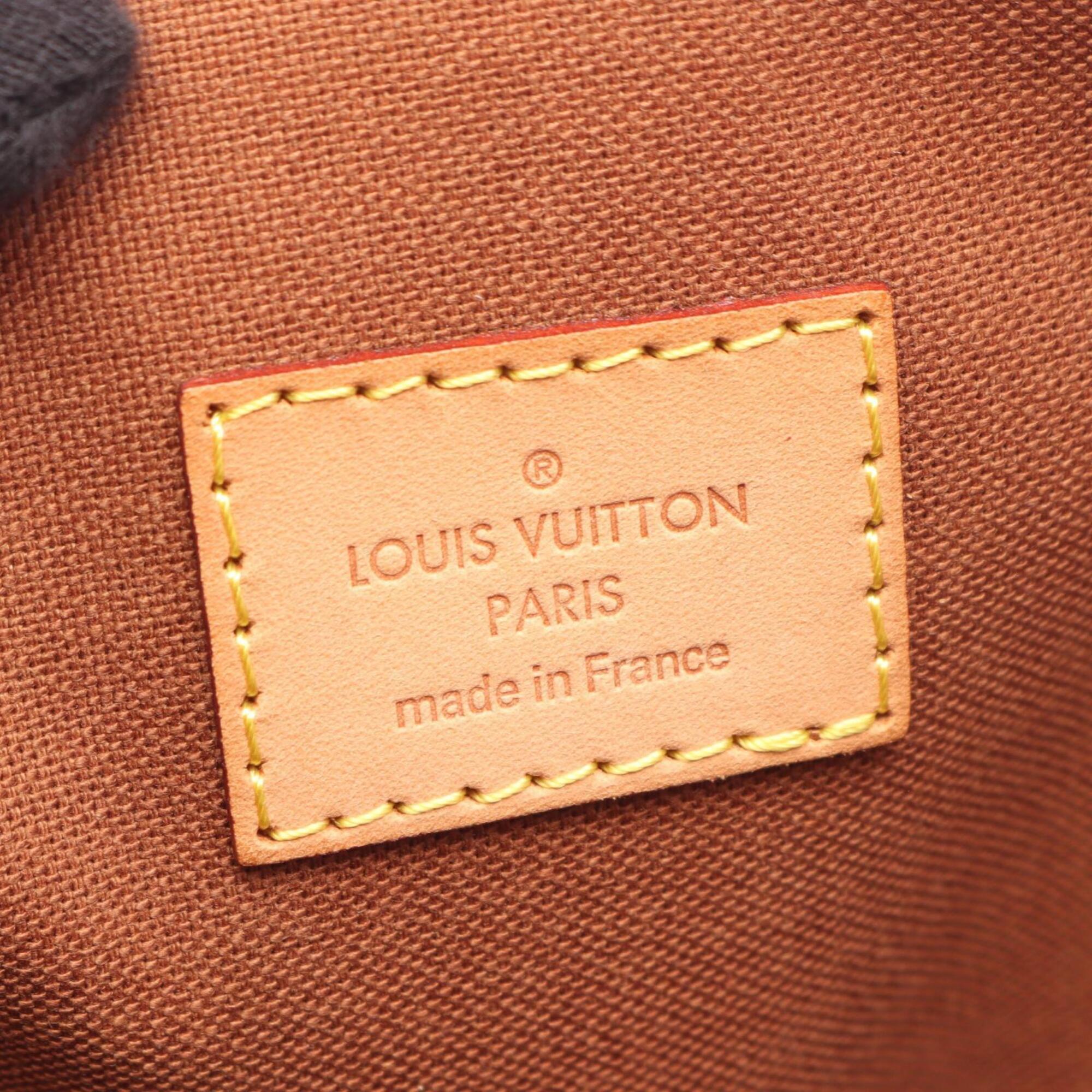 Louis Vuitton Brown Coated Canvas Leather Handbag (Pre-Owned)