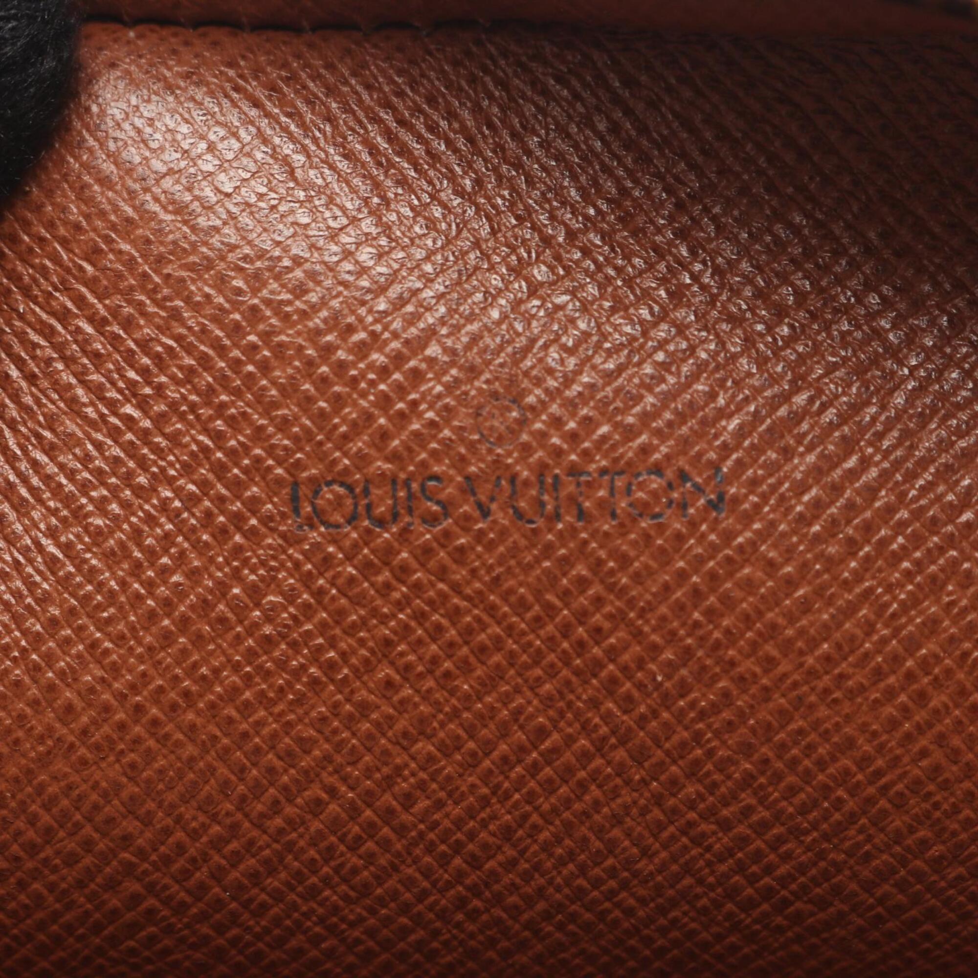 Louis Vuitton Brown Monogram Coated Canvas Leather Handbag Shoulder Bag (Pre-Owned)