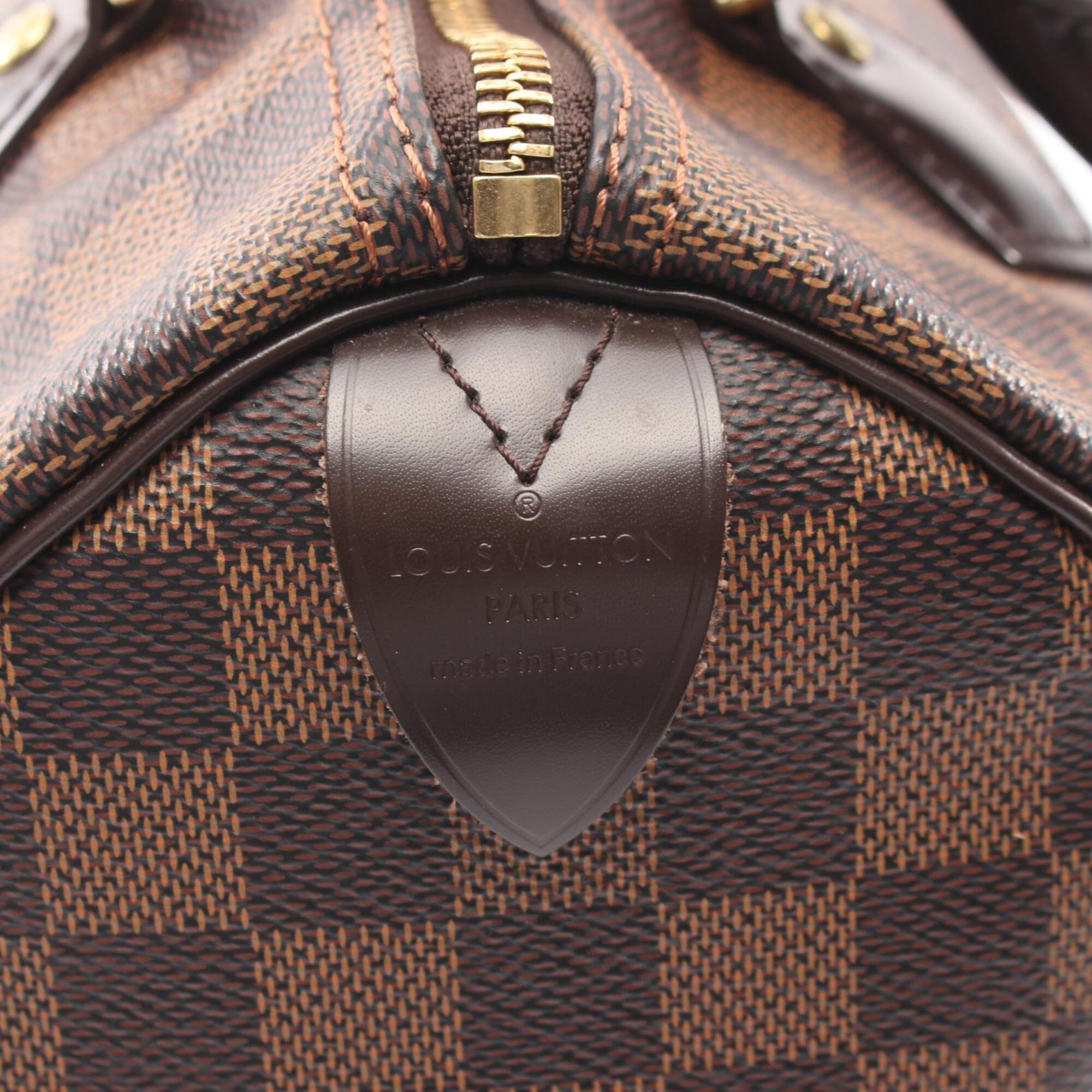Louis Vuitton Brown Coated Canvas Leather Handbag (Pre-Owned)