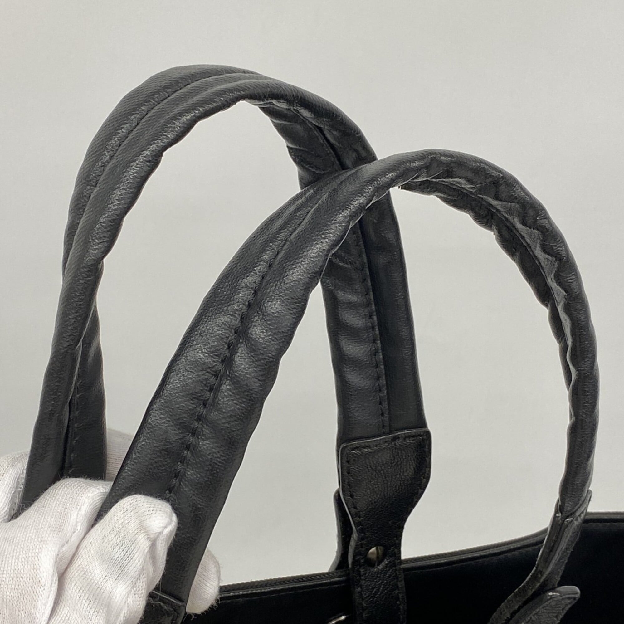 Chanel Black Canvas Tote Bag (Pre-Owned)