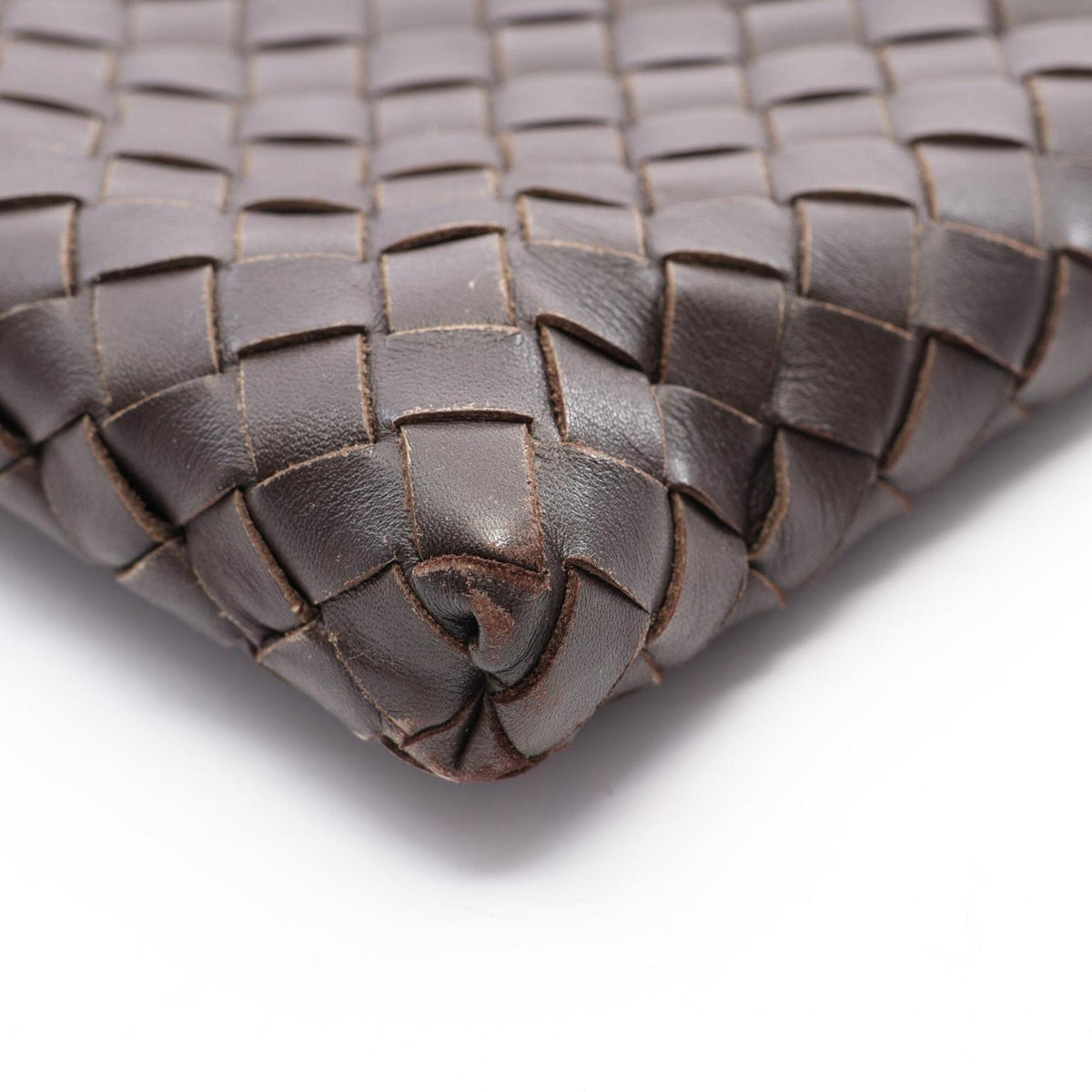 Bottega Veneta Brown Leather Handbag Shoulder Bag (Pre-Owned)