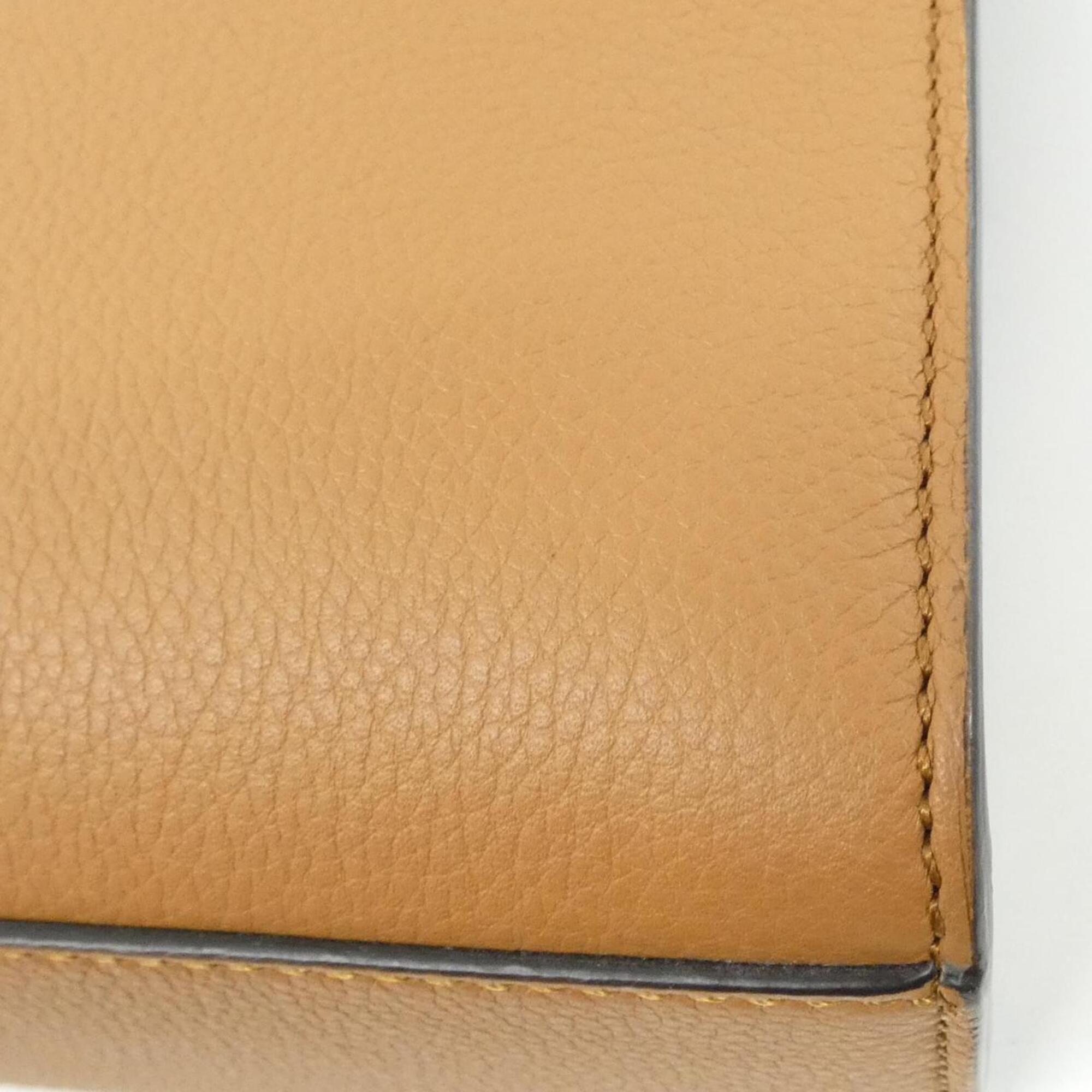 Fendi Brown Leather Handbag (Pre-Owned)