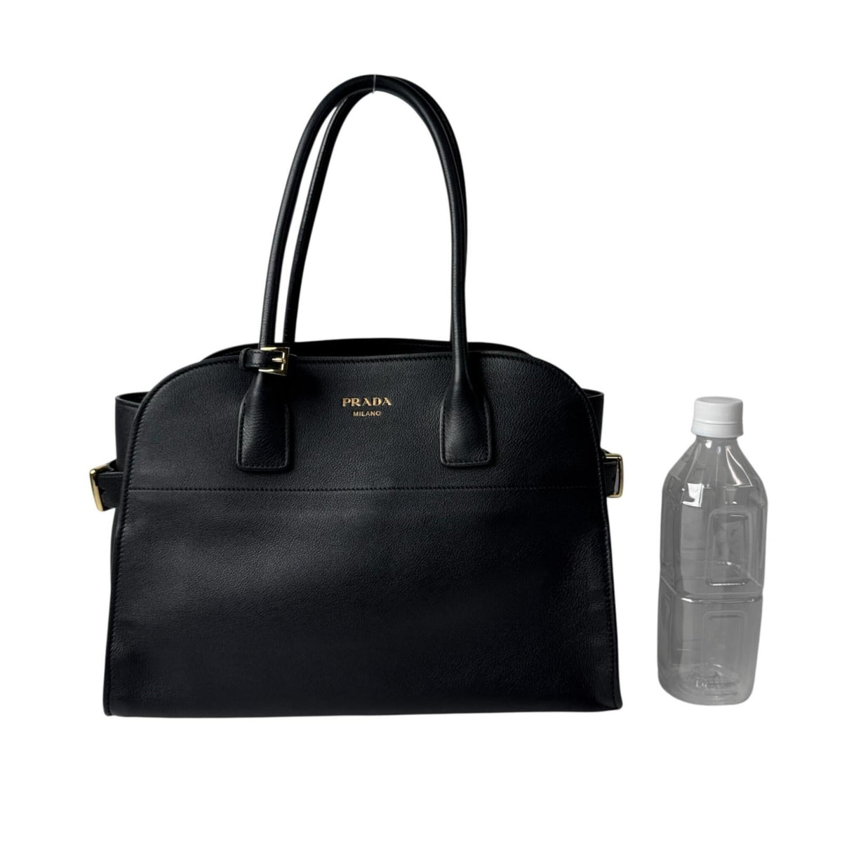 Prada Black Leather Tote Bag (Pre-Owned)