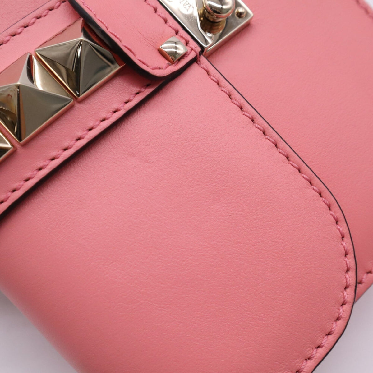 Valentino Pink Leather Shoulder Bag (Pre-Owned)
