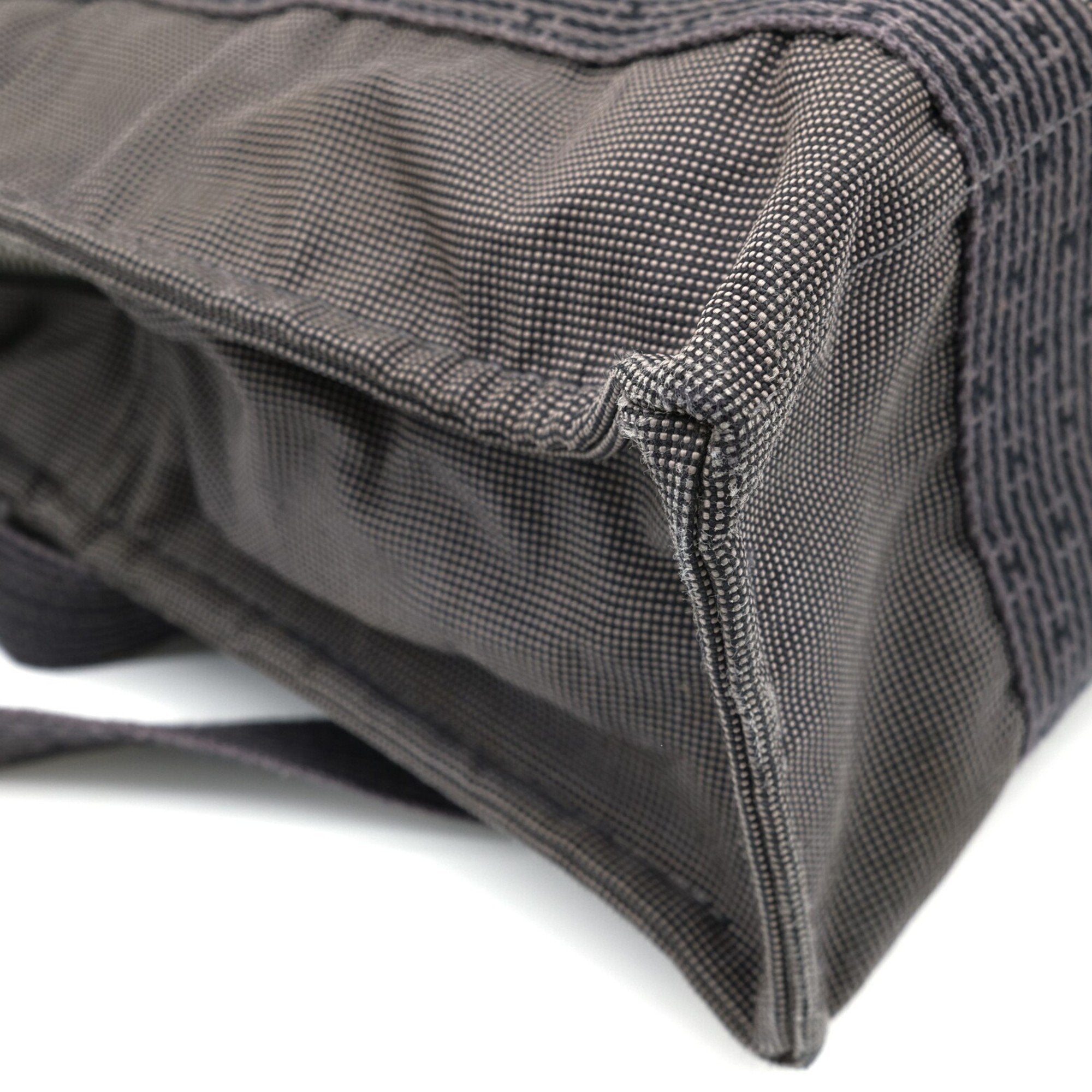 Hermes Gray Nylon Canvas Backpack (Pre-Owned)
