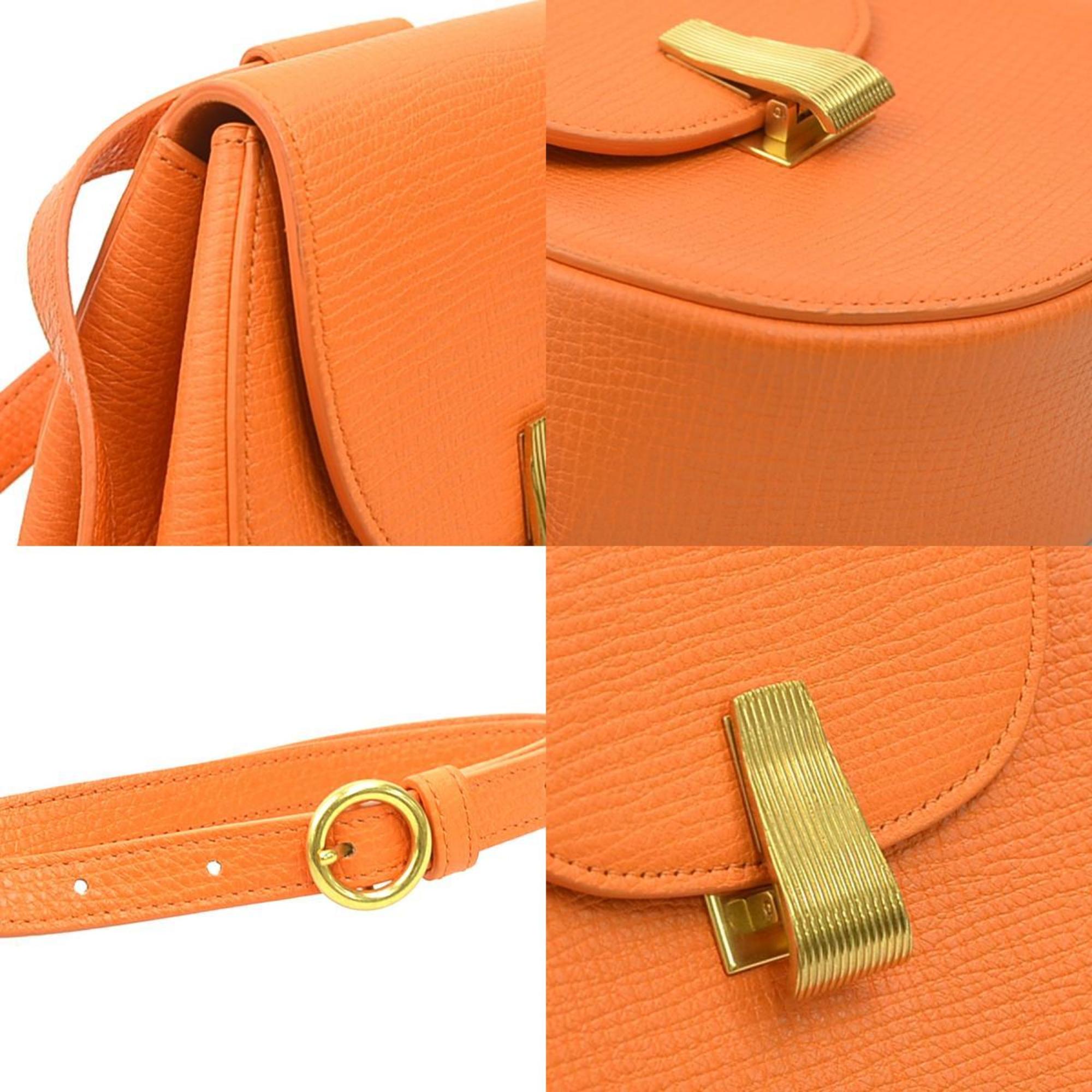 Bottega Veneta Orange Leather Fanny Pack (Pre-Owned)