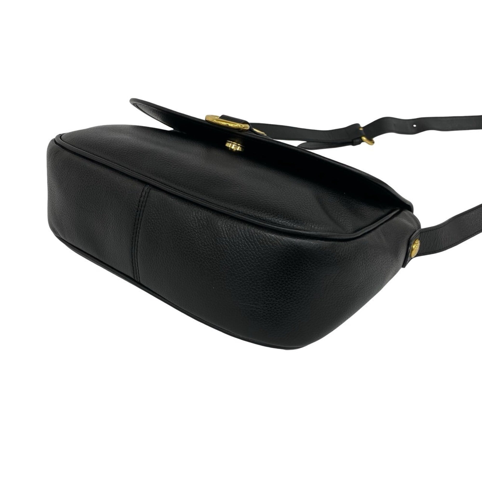 Burberry Black Leather Pochette Shoulder Bag (Pre-Owned)