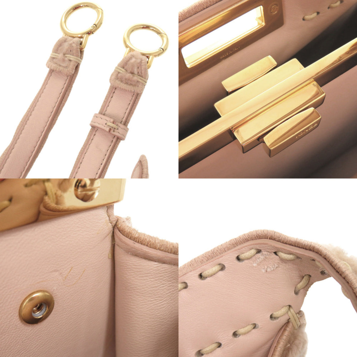 Fendi Pink Leather Handbag (Pre-Owned)