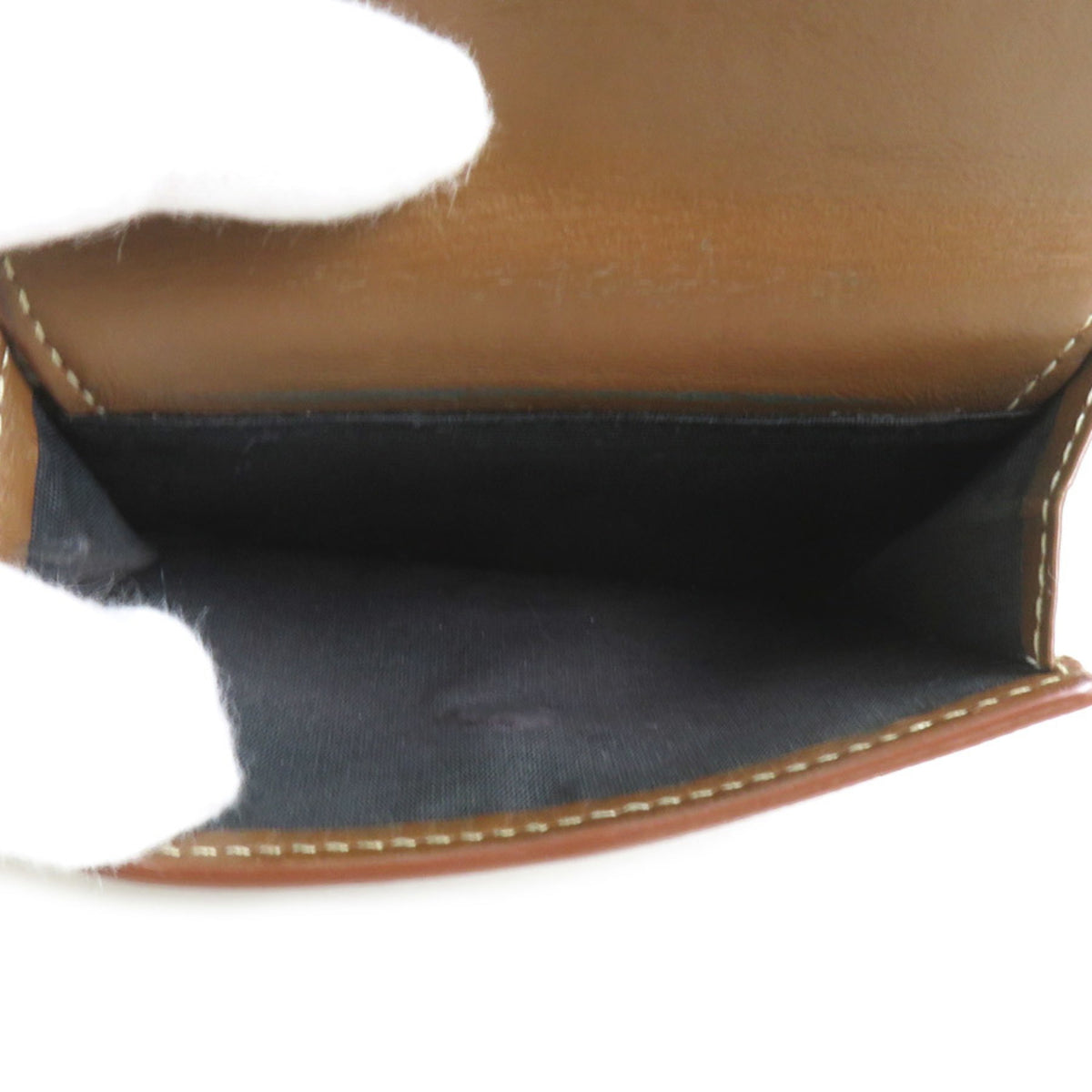 Christian Dior Brown Leather Wallet (Tri-Fold) (Pre-Owned)