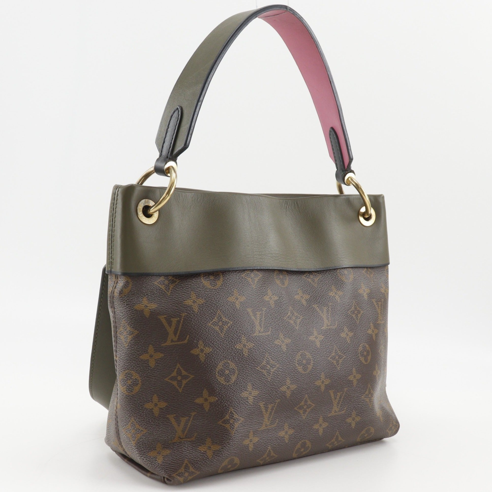 Louis Vuitton Brown Green Pink Monogram Shoulder Bag (Pre-Owned)