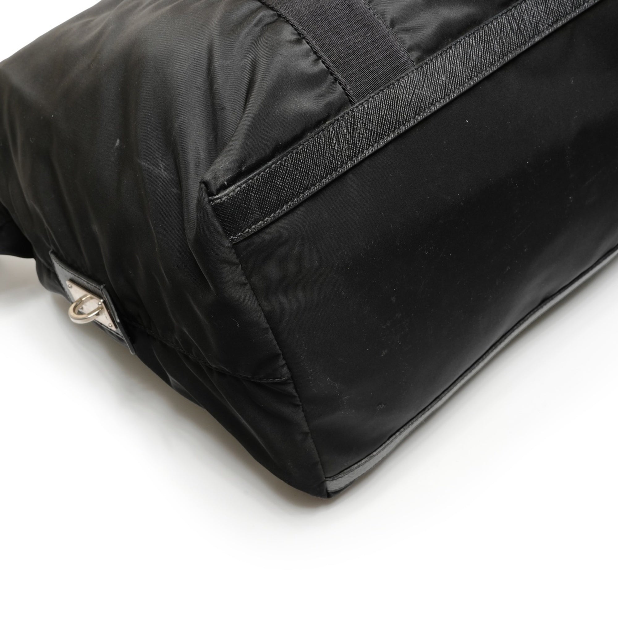 Prada Black Nylon Boston Bag (Pre-Owned)