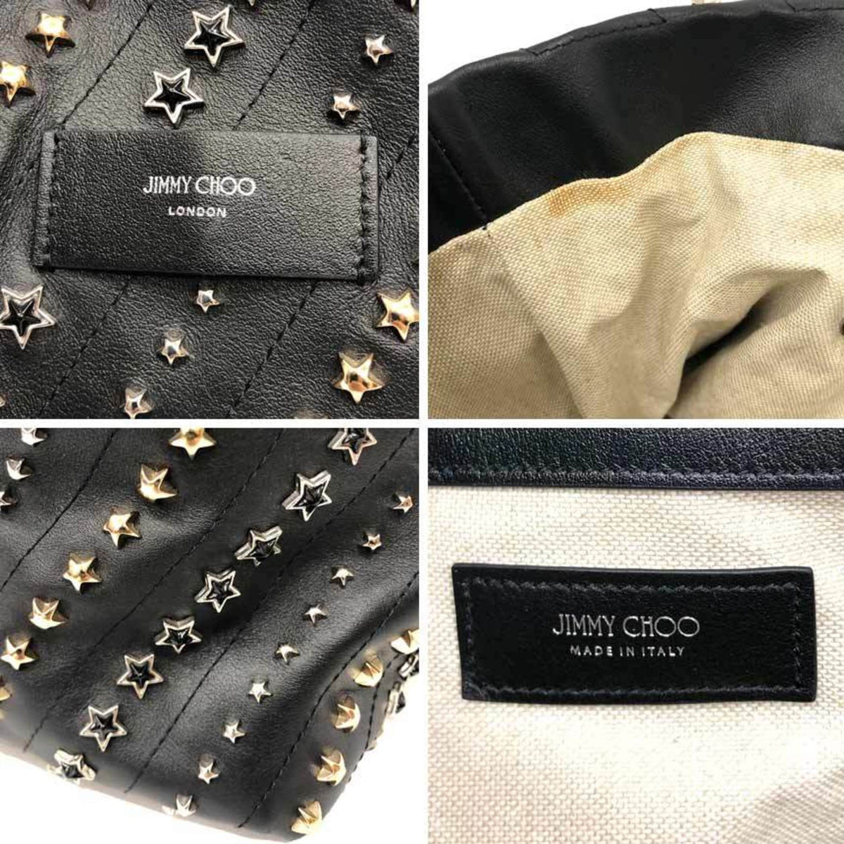 Jimmy Choo Black Leather Tote Bag (Pre-Owned)