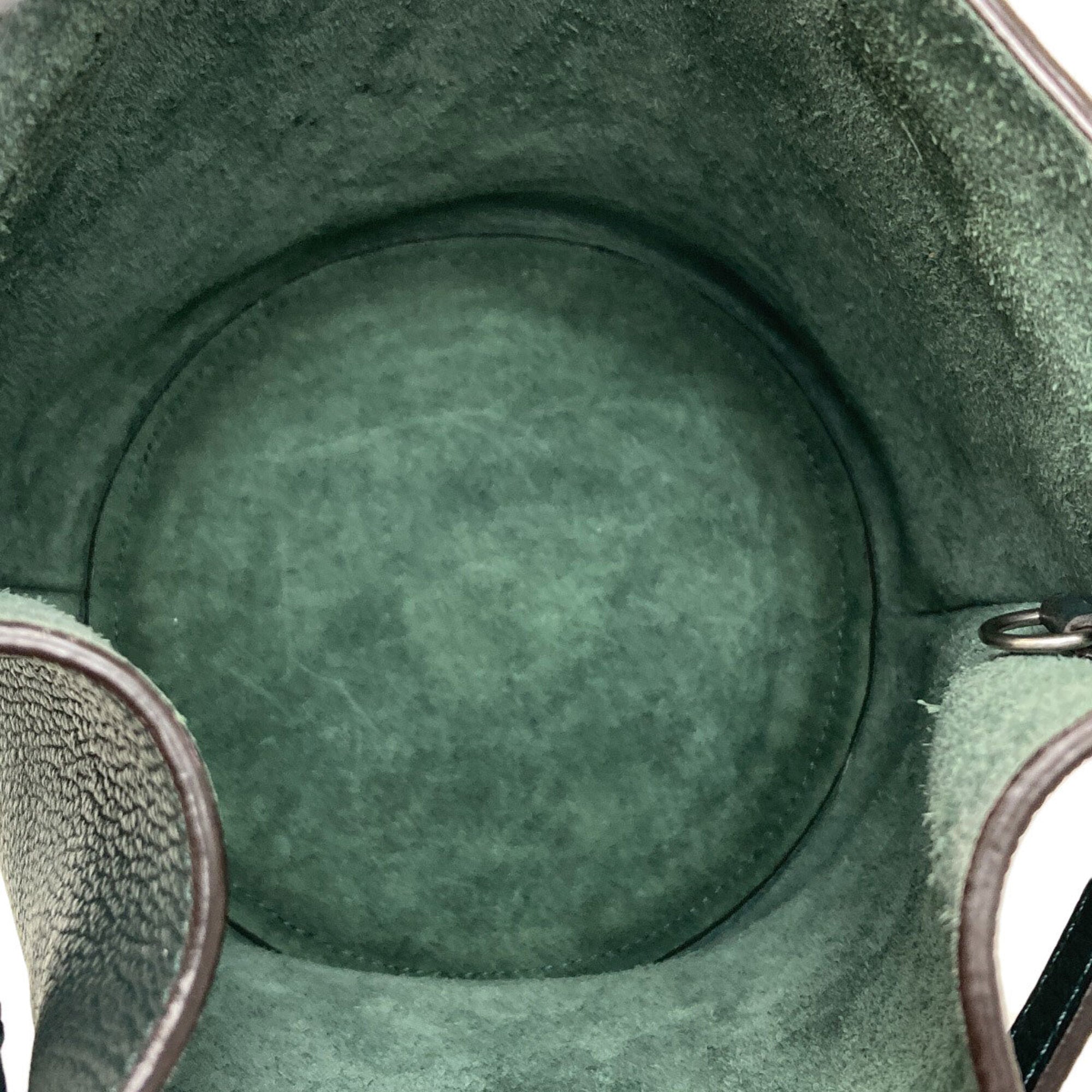 Celine Green Leather Handbag (Pre-Owned)