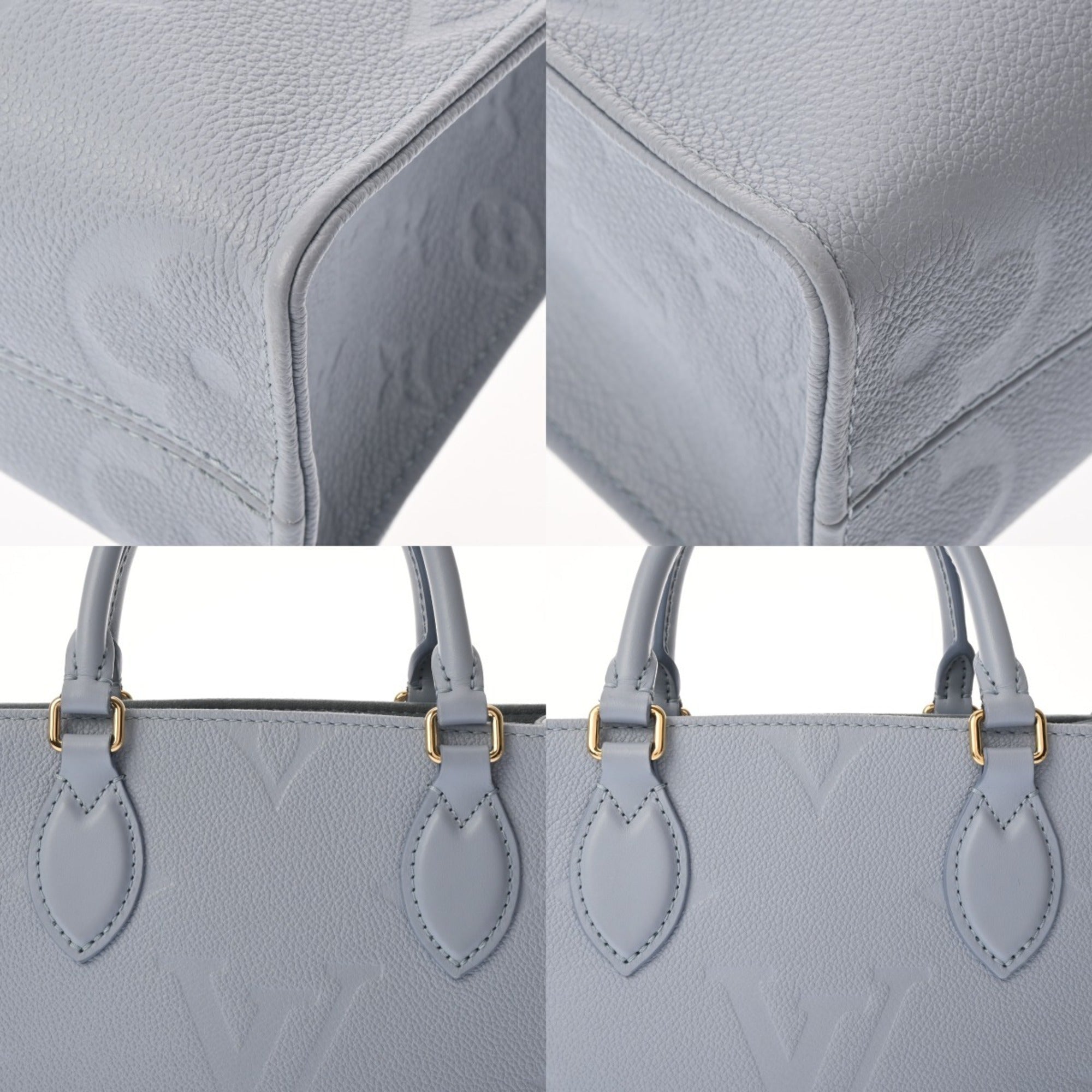 Louis Vuitton Light Blue Leather Handbag (Pre-Owned)