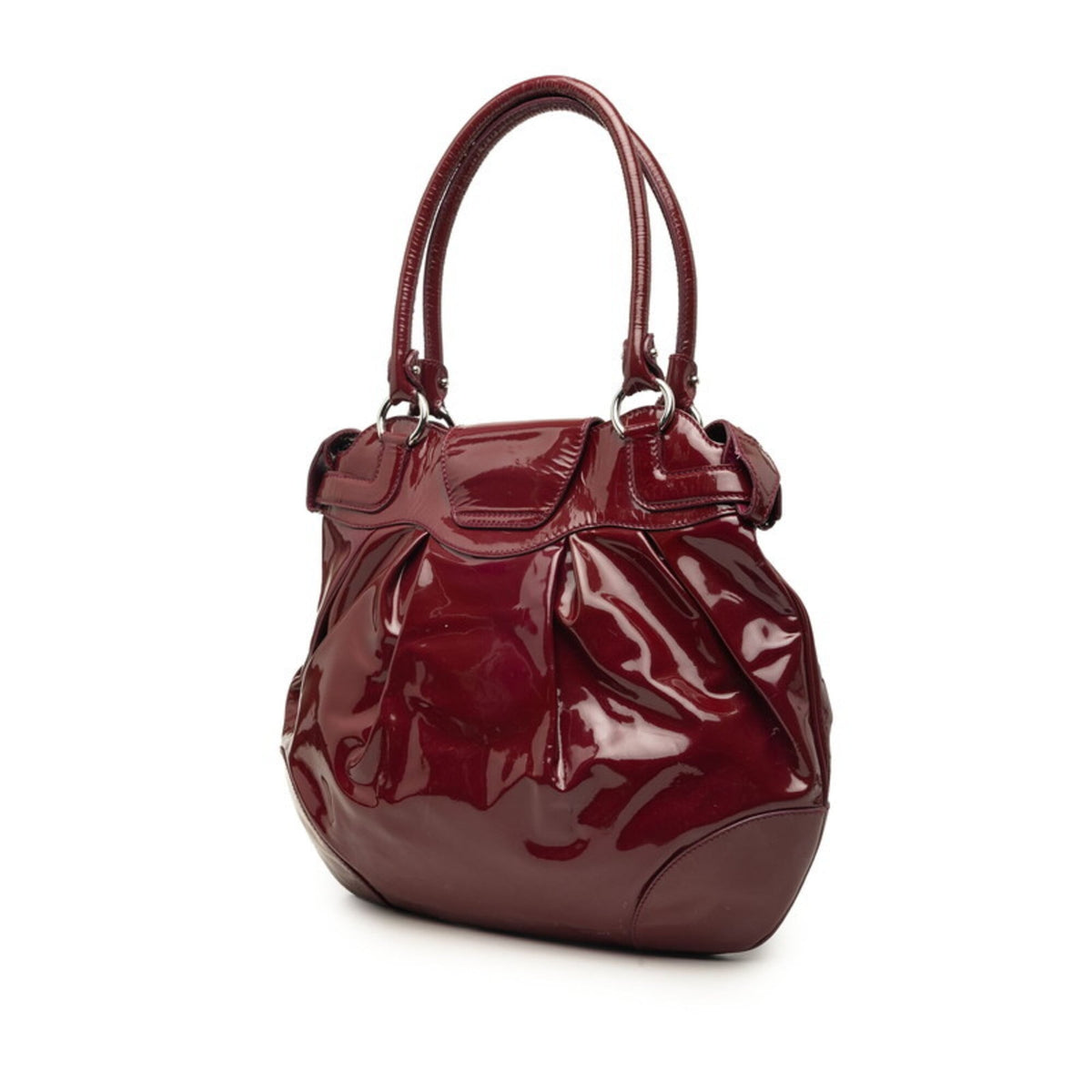 Salvatore Ferragamo Red Color Handbag Tote Bag (Pre-Owned)