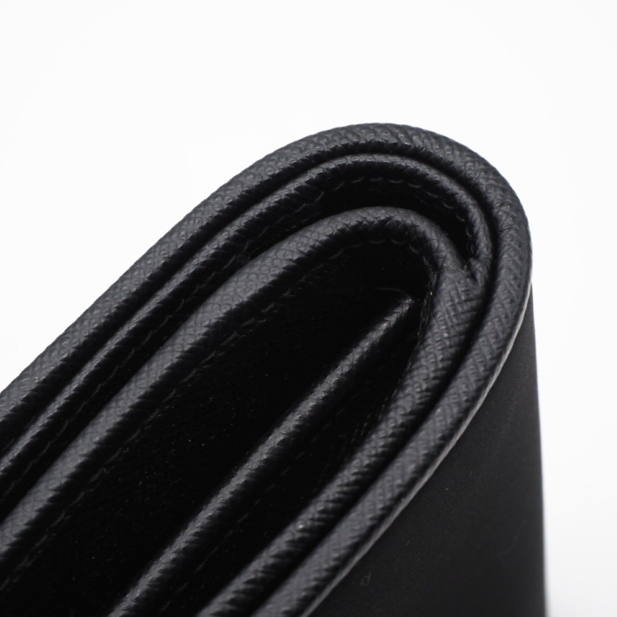 Prada Saffiano Black Nylon Saffiano Wallet (Bi-Fold) (Pre-Owned)