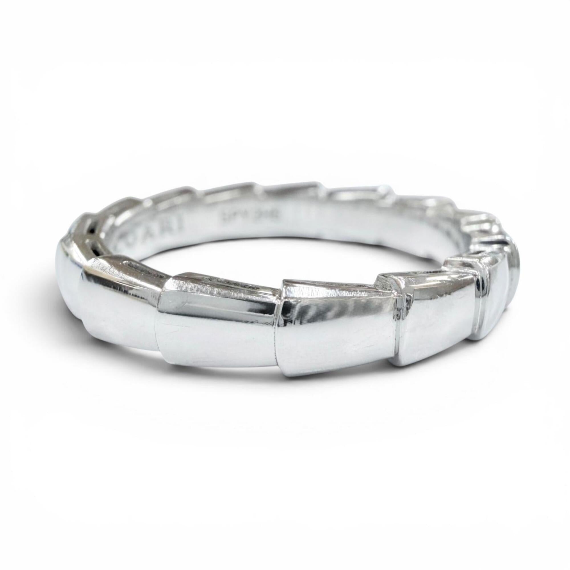 Bvlgari White Gold White Gold (18K) Band Ring (Pre-Owned)