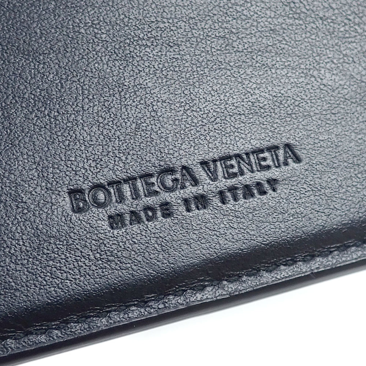 Bottega Veneta Black Leather Wallet (Bi-Fold) (Pre-Owned)